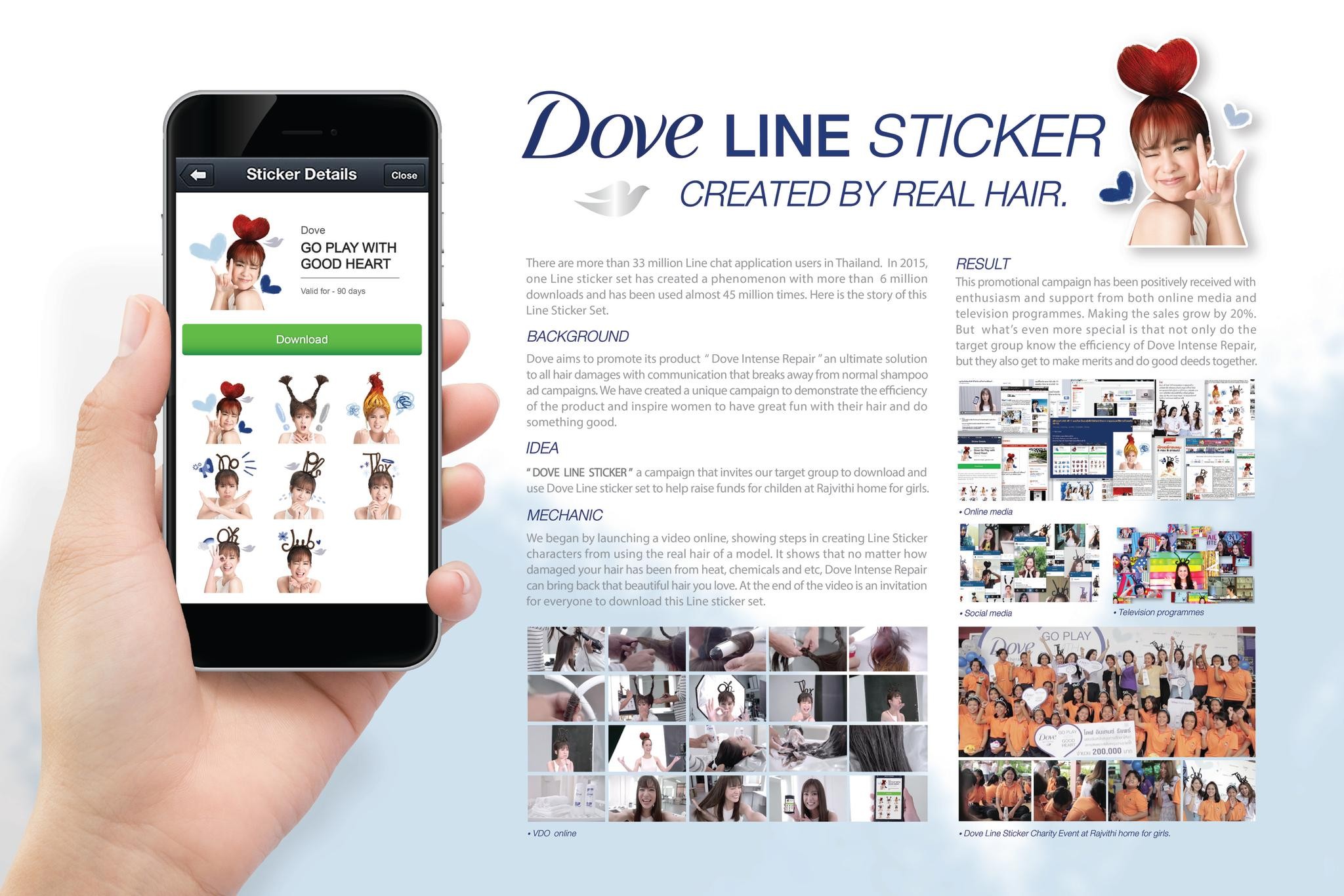 Dove Line sticker