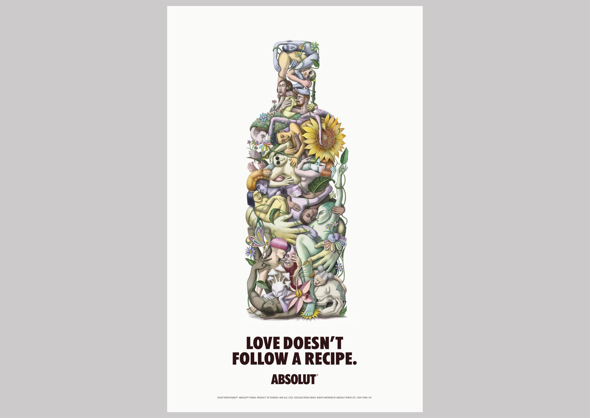 Absolut Love Bottle