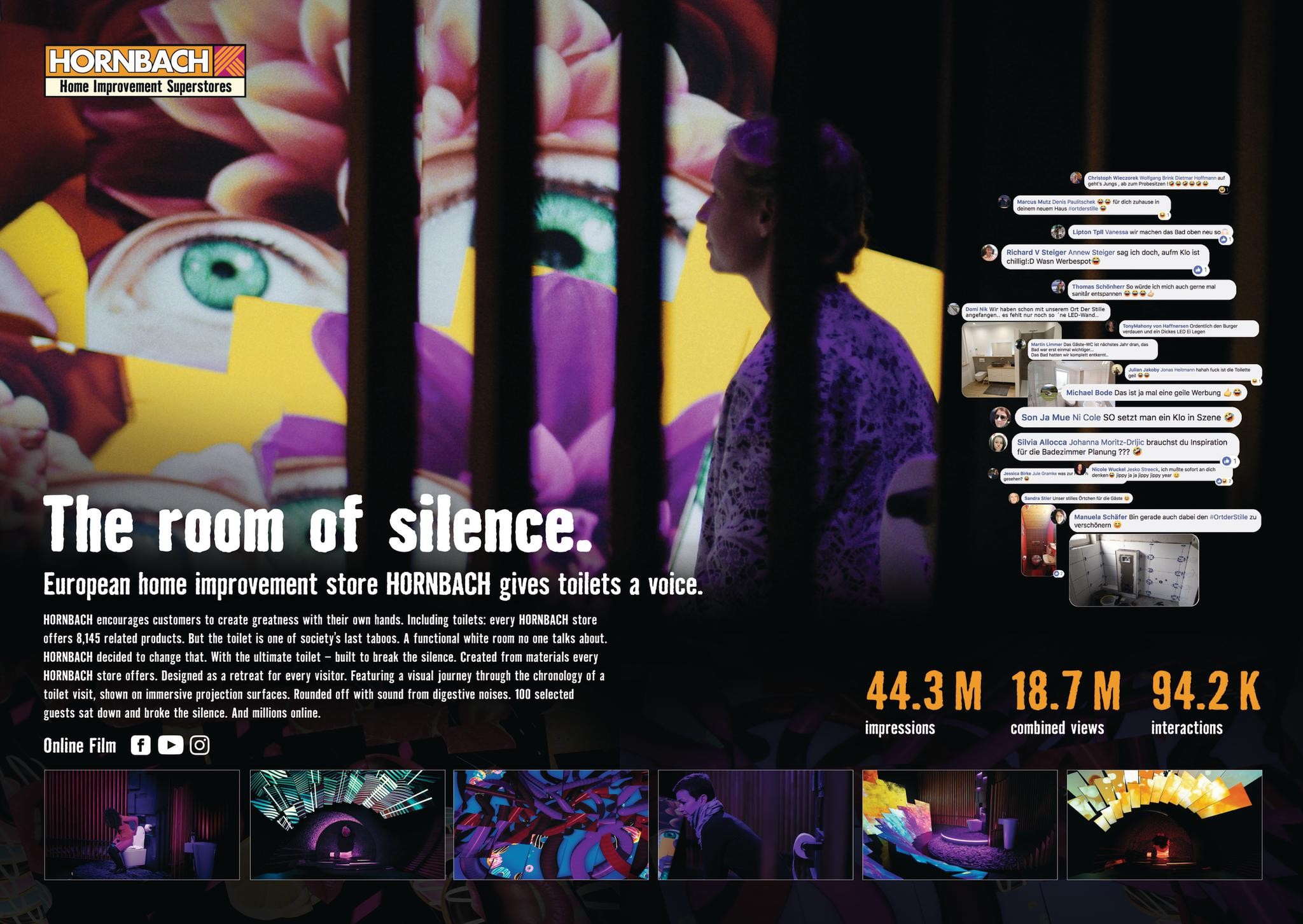 HORNBACH "Room of silence – Giving toilets a voice."