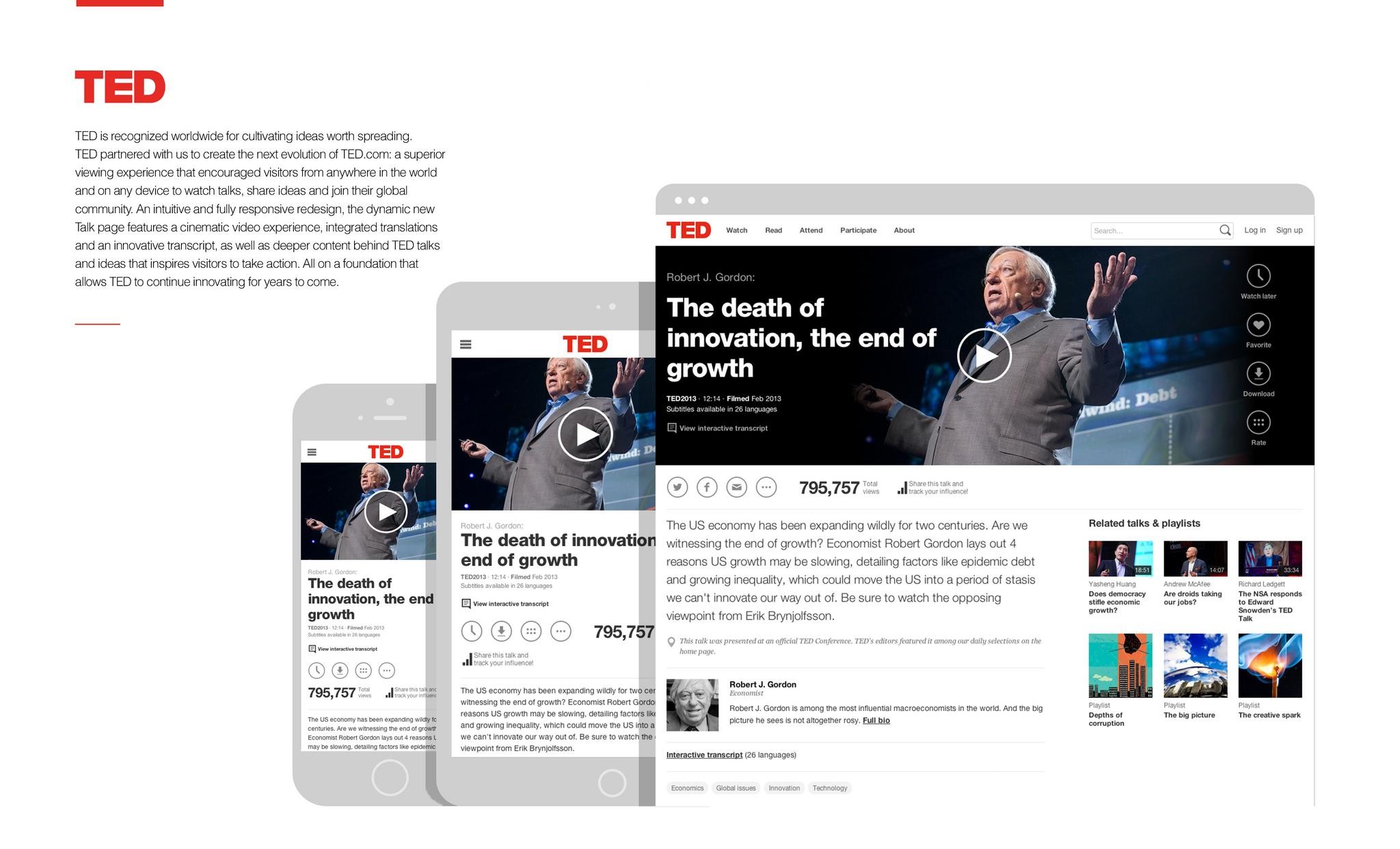 THE NEWLY REDESIGNED TED.COM