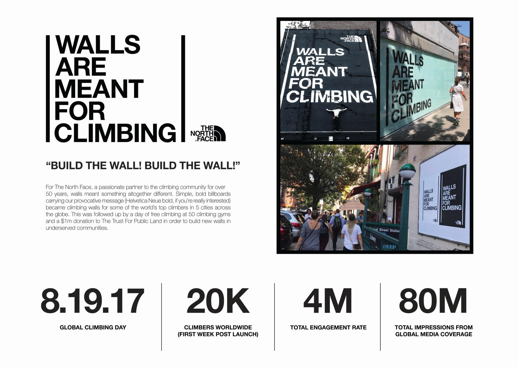 The North Face "Walls are Meant for Climbing" boards turned social tensio