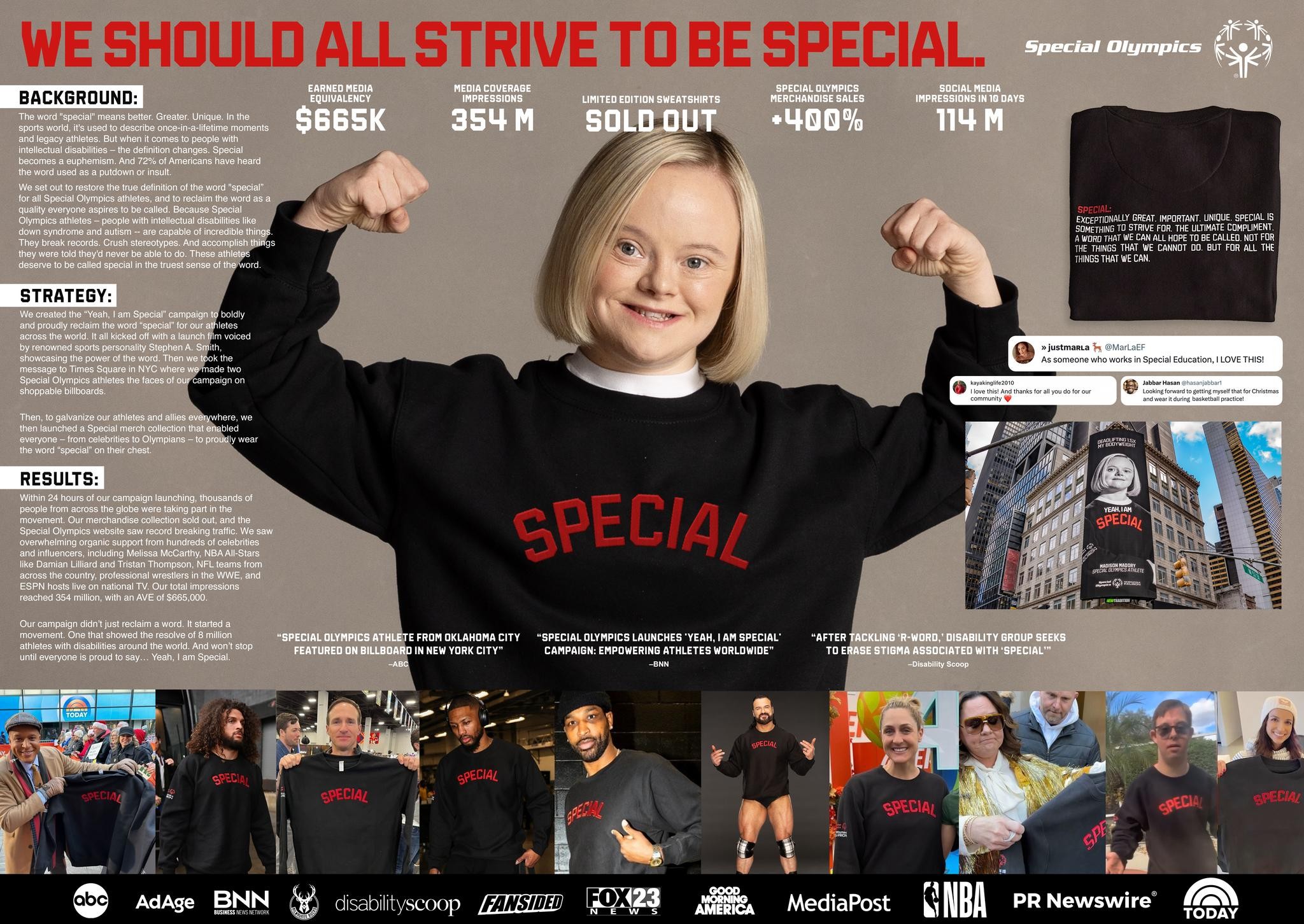 SPECIAL OLYMPICS FIGHTS STIGMA AROUND THE WORD 'SPECIAL'