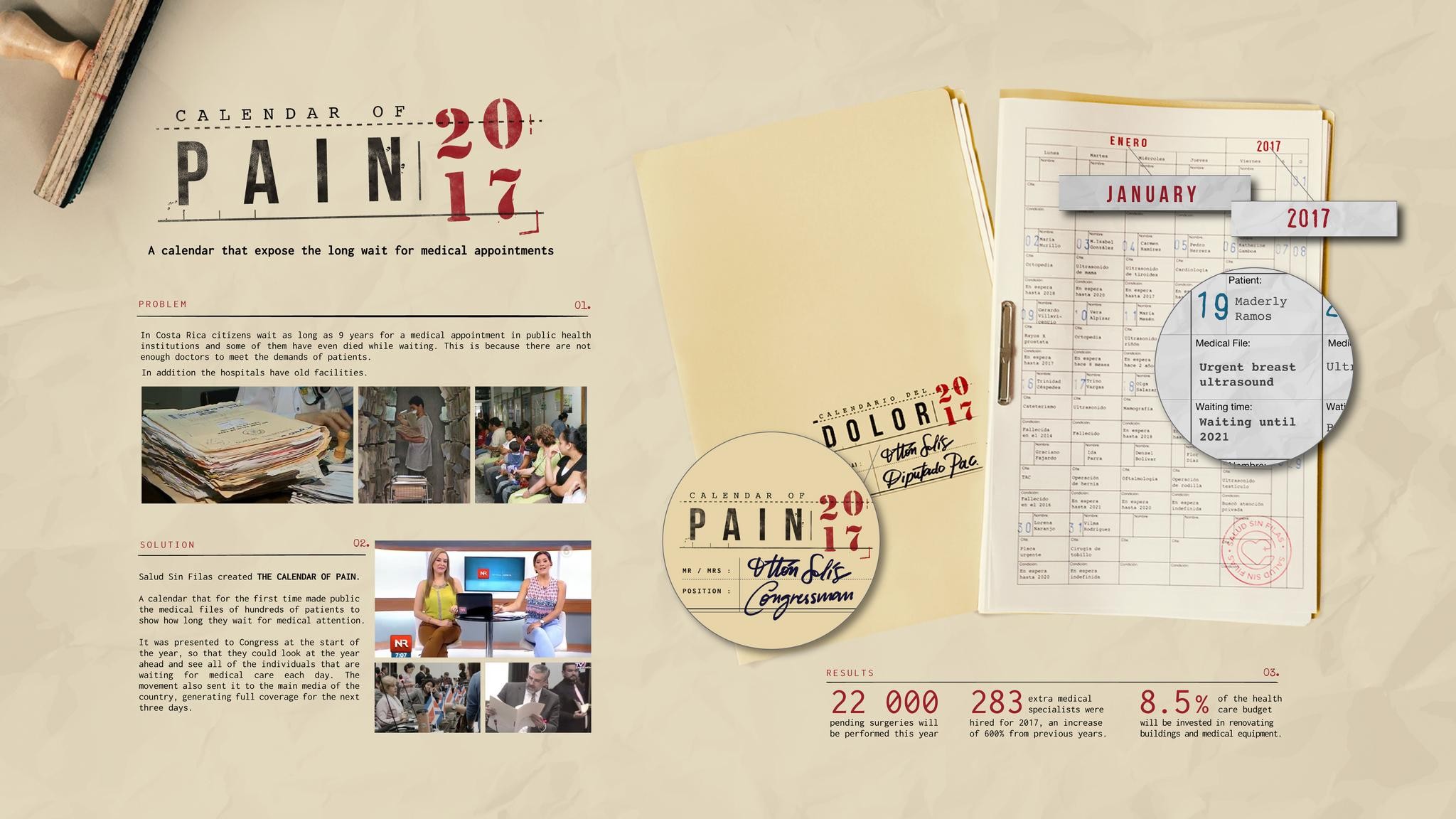 Calendar of Pain