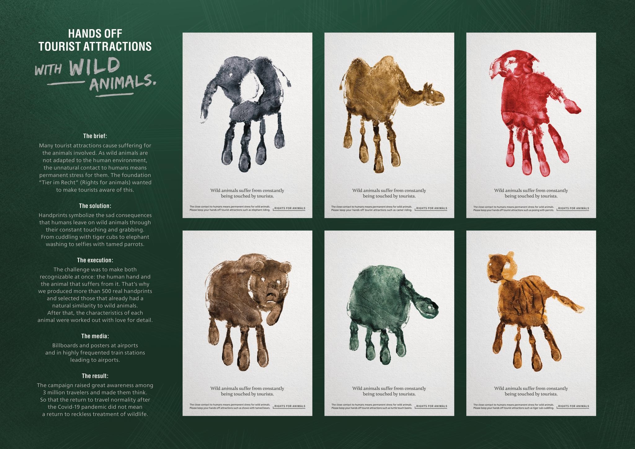 Animal Handprints | Campaign | THE WORK