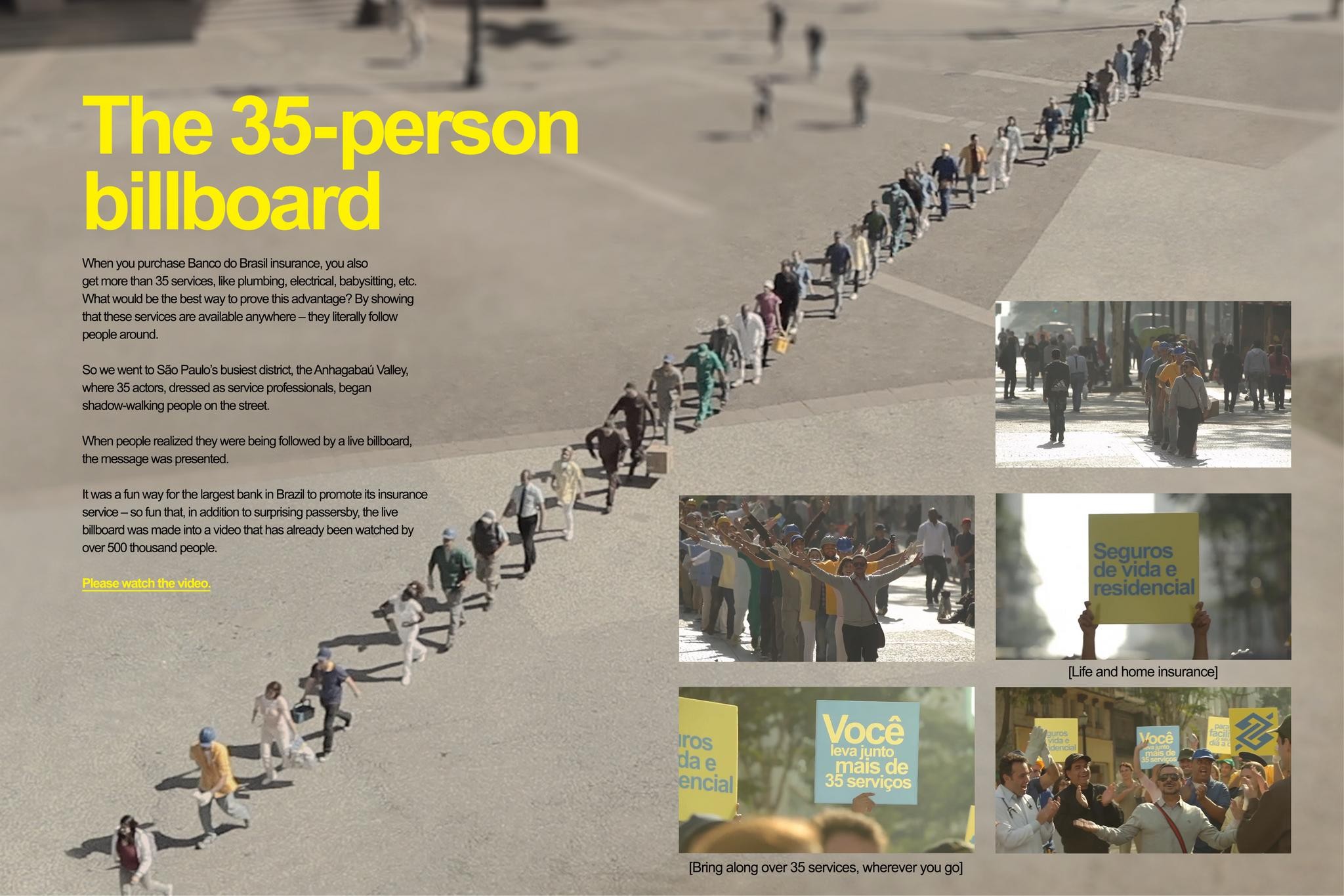 THE 35-PERSON BILLBOARD