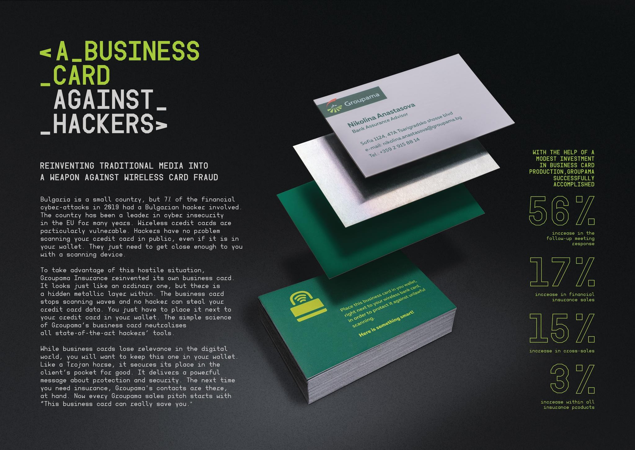 A business card against hackers