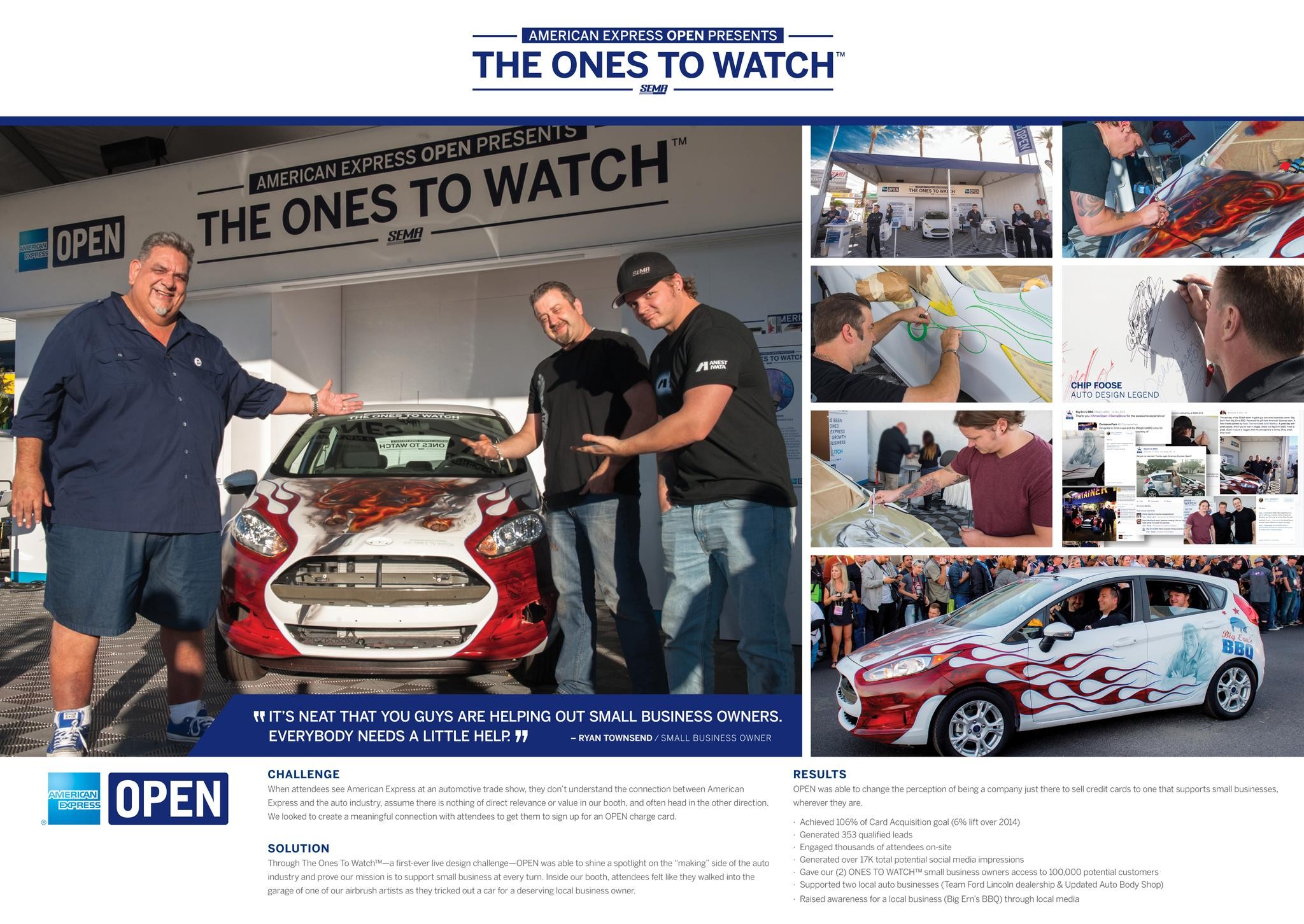 American Express OPEN: The Ones to Watch™ at SEMA 2015