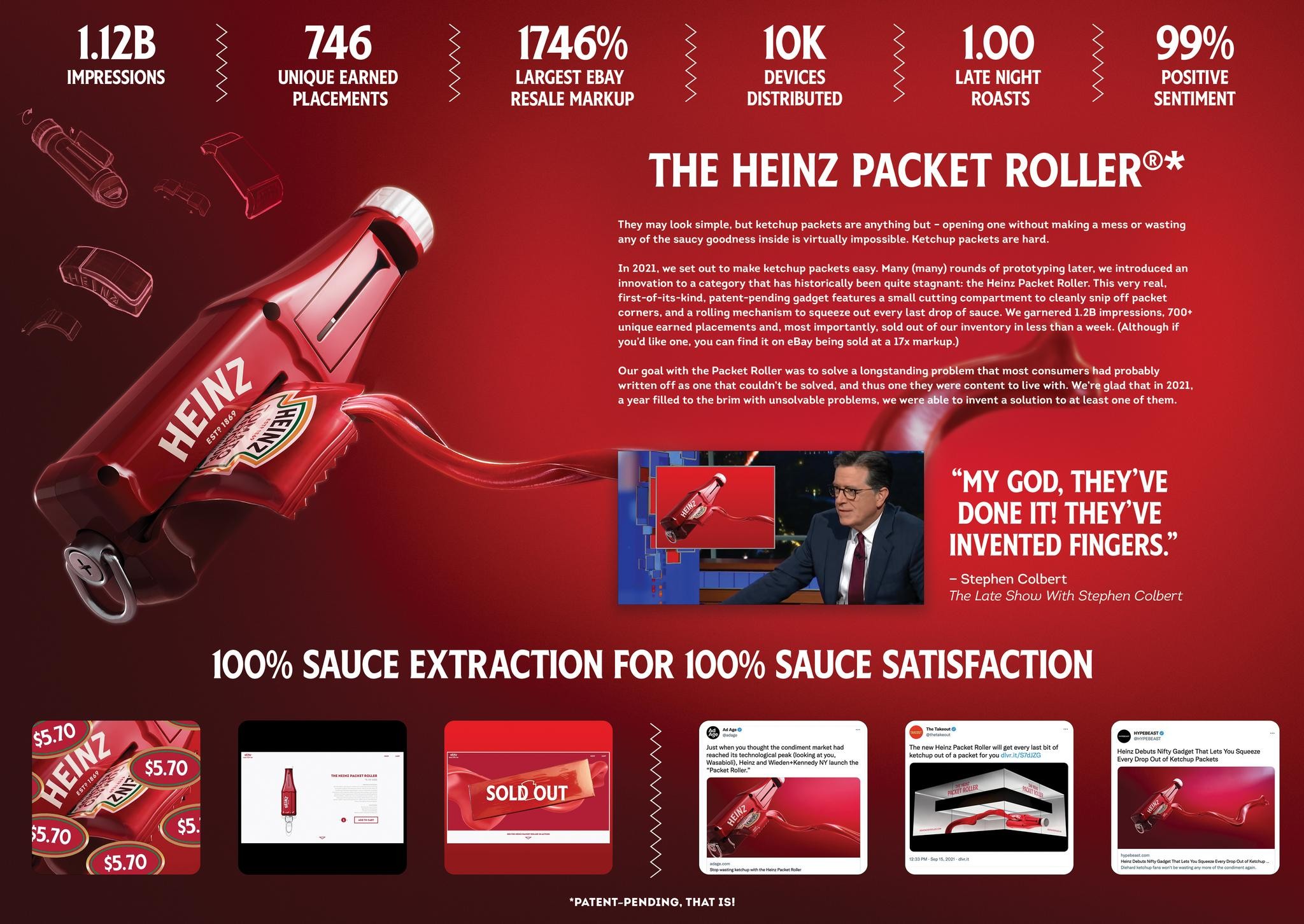 Heinz Packet Roller Campaign THE WORK