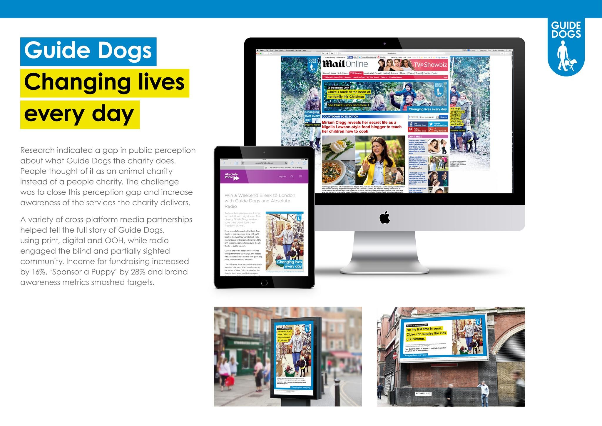 A GREAT “LEAD STORY” – GUIDE DOGS TRANSFORMING LIVES