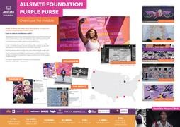 Allstate Foundation Purple Purse "Overshare the Invisible"