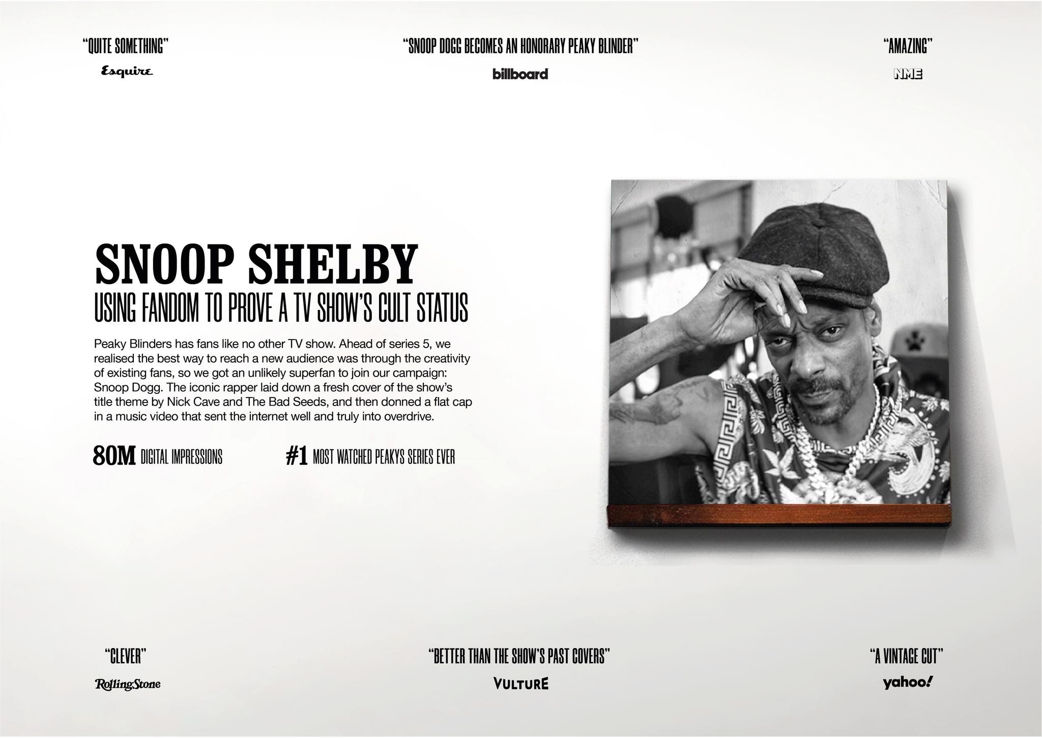 Peaky Blinders - Snoop Shelby