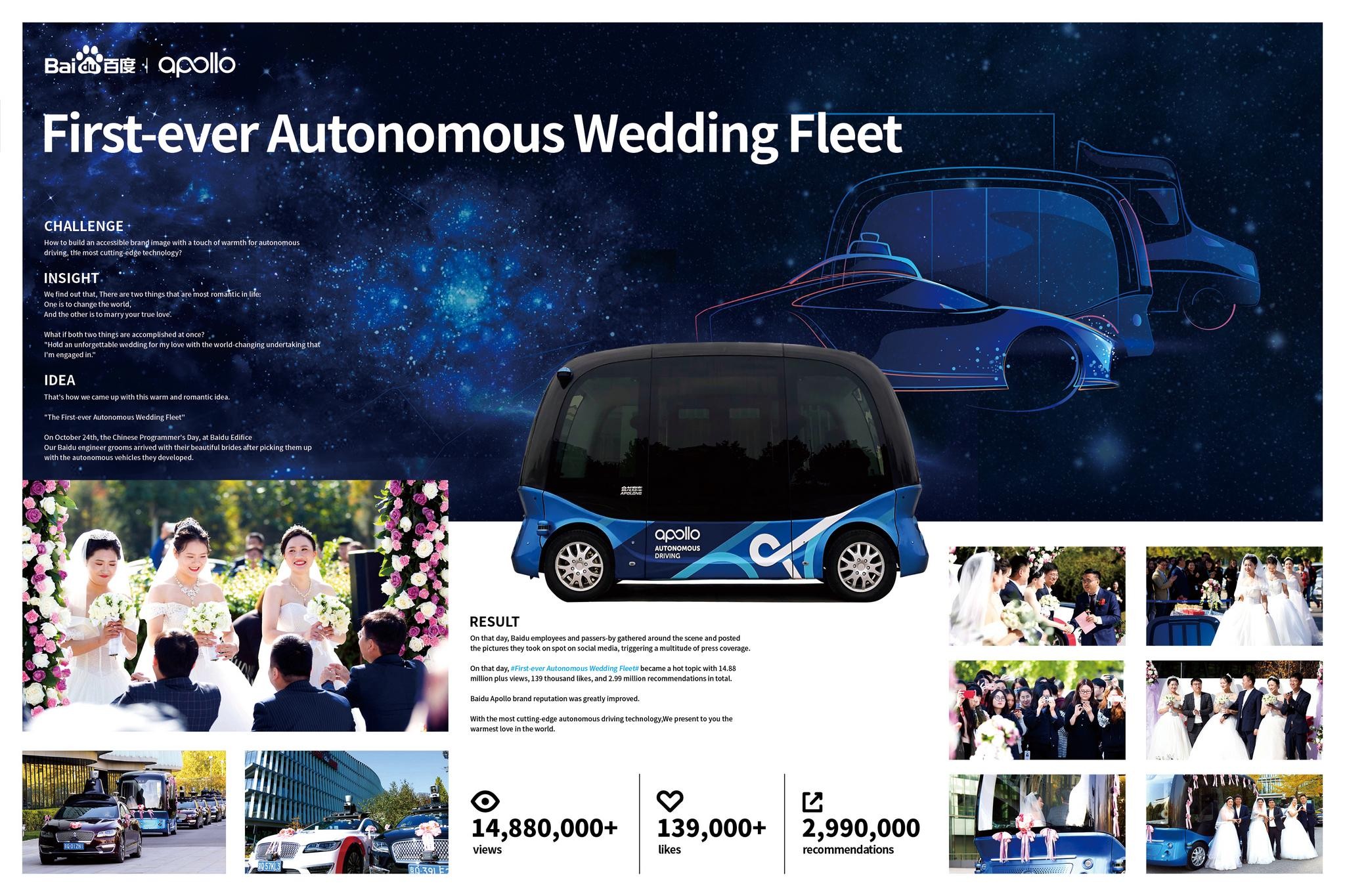 First-ever Autonomous Wedding Fleet