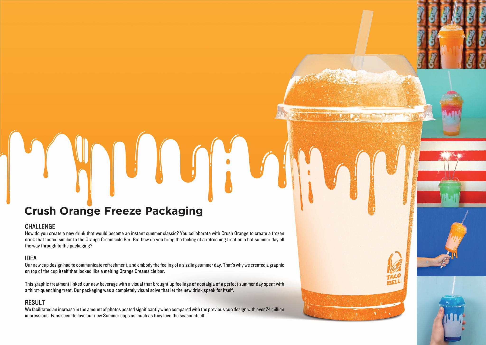 Crush Orange Freeze Packaging