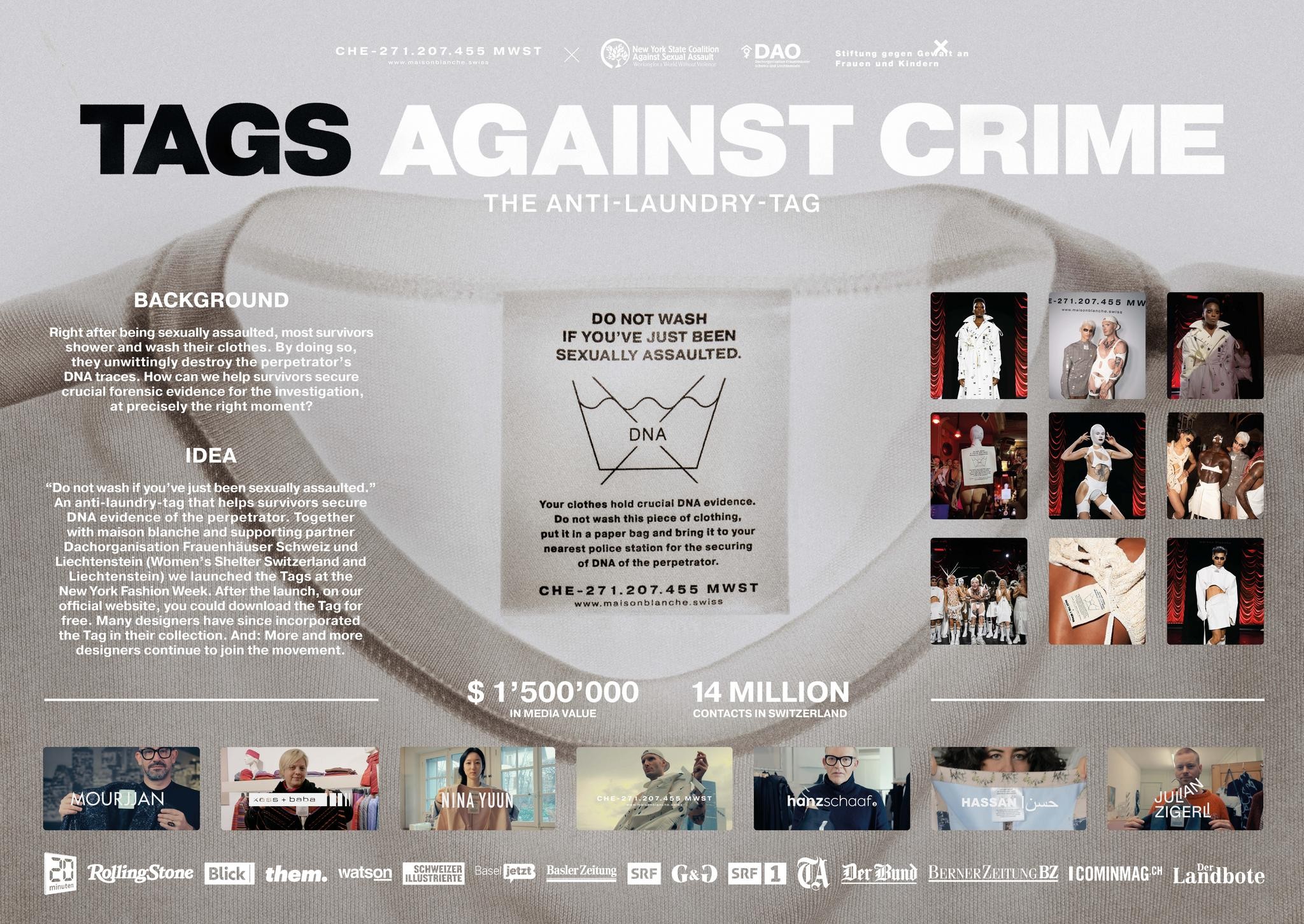 TAGS AGAINST CRIME