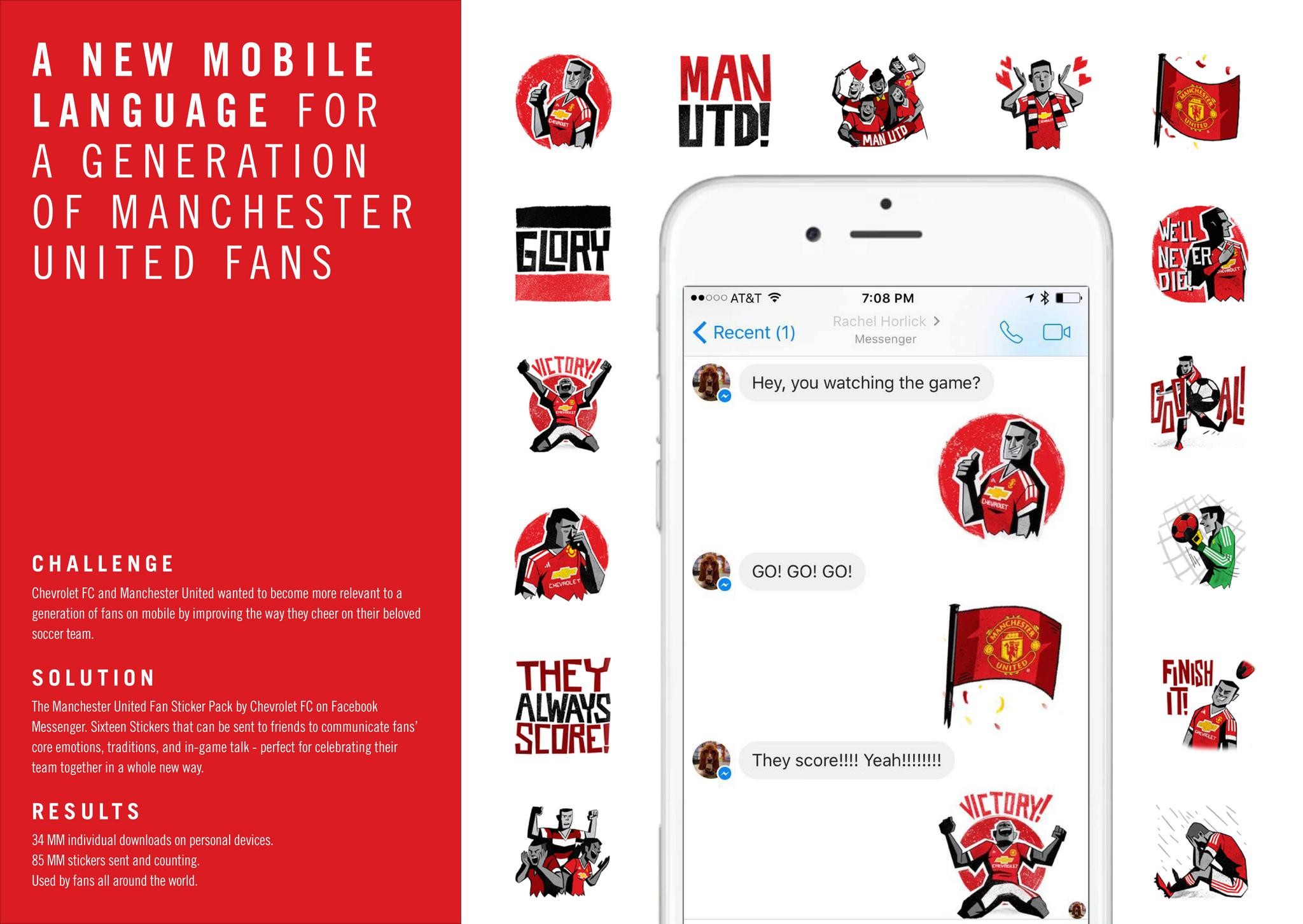 Manchester United Fan Sticker Pack by Chevrolet FC