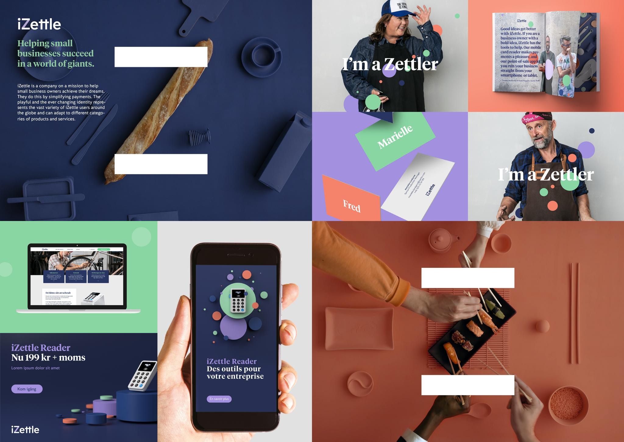 IZETTLE VISUAL IDENTITY - HELPING SMALL BUSINESSES SUCCEED IN A WORLD OF GIANTS