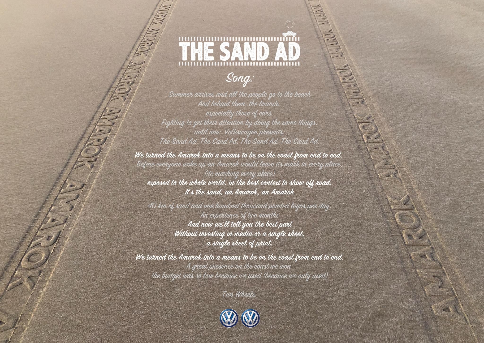 THE SAND AD