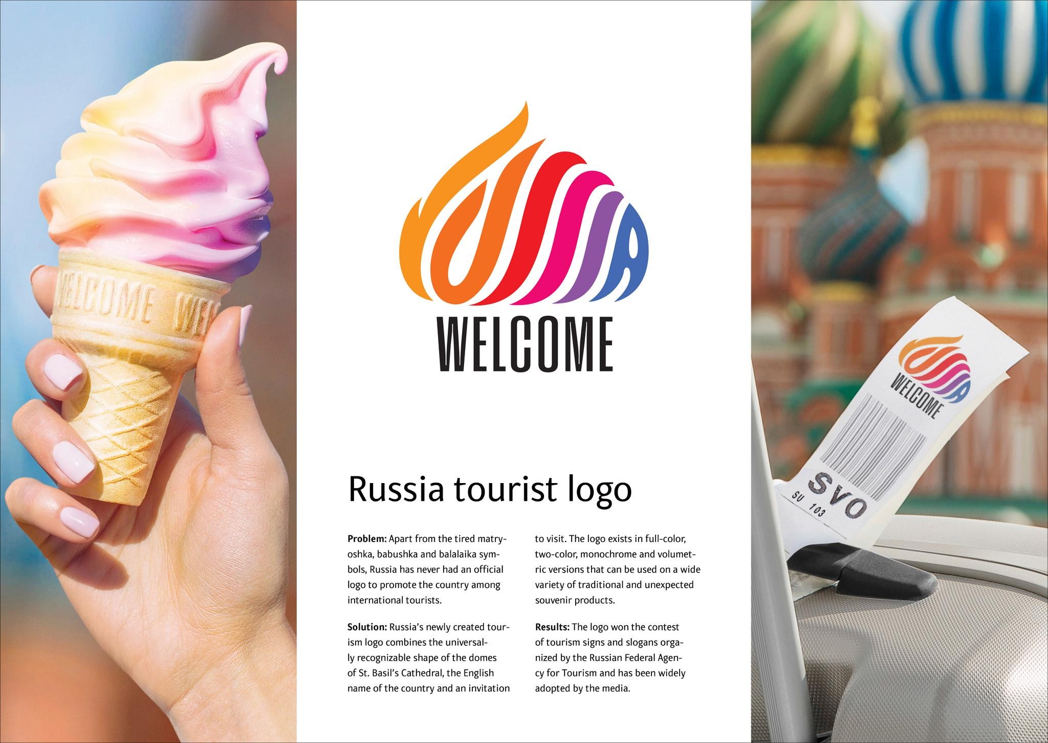 Russia tourist logo