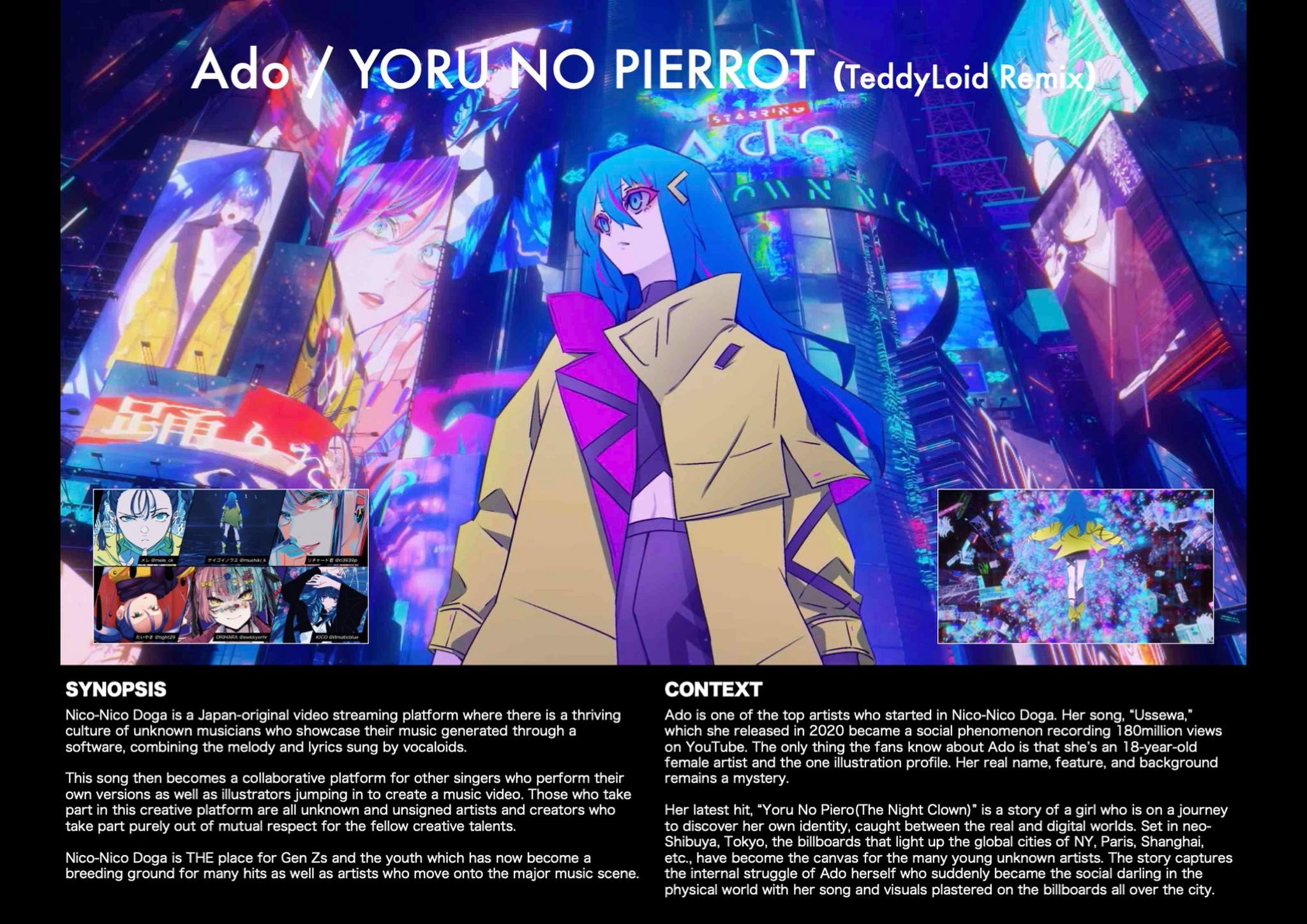 Ado  /  YORU NO PIERROT（TeddyLoid Remix）