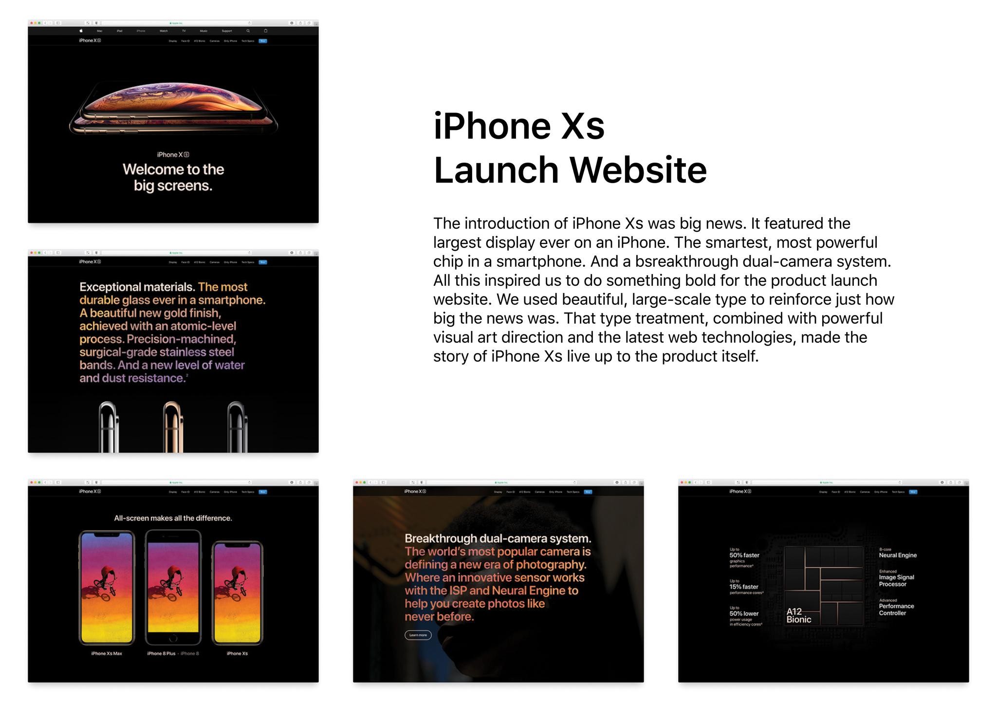 iPhone Xs Launch Website