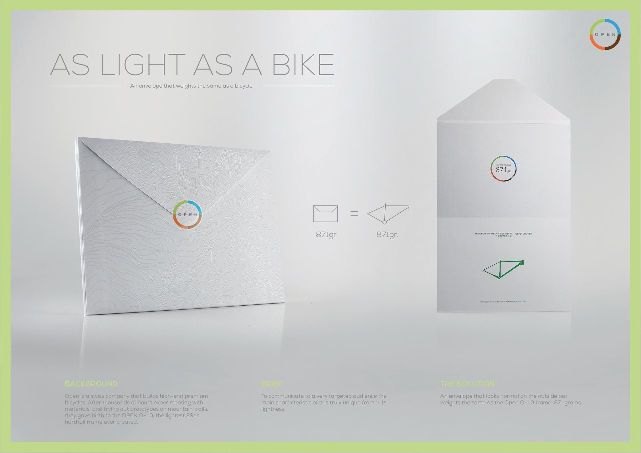 As light as a bike