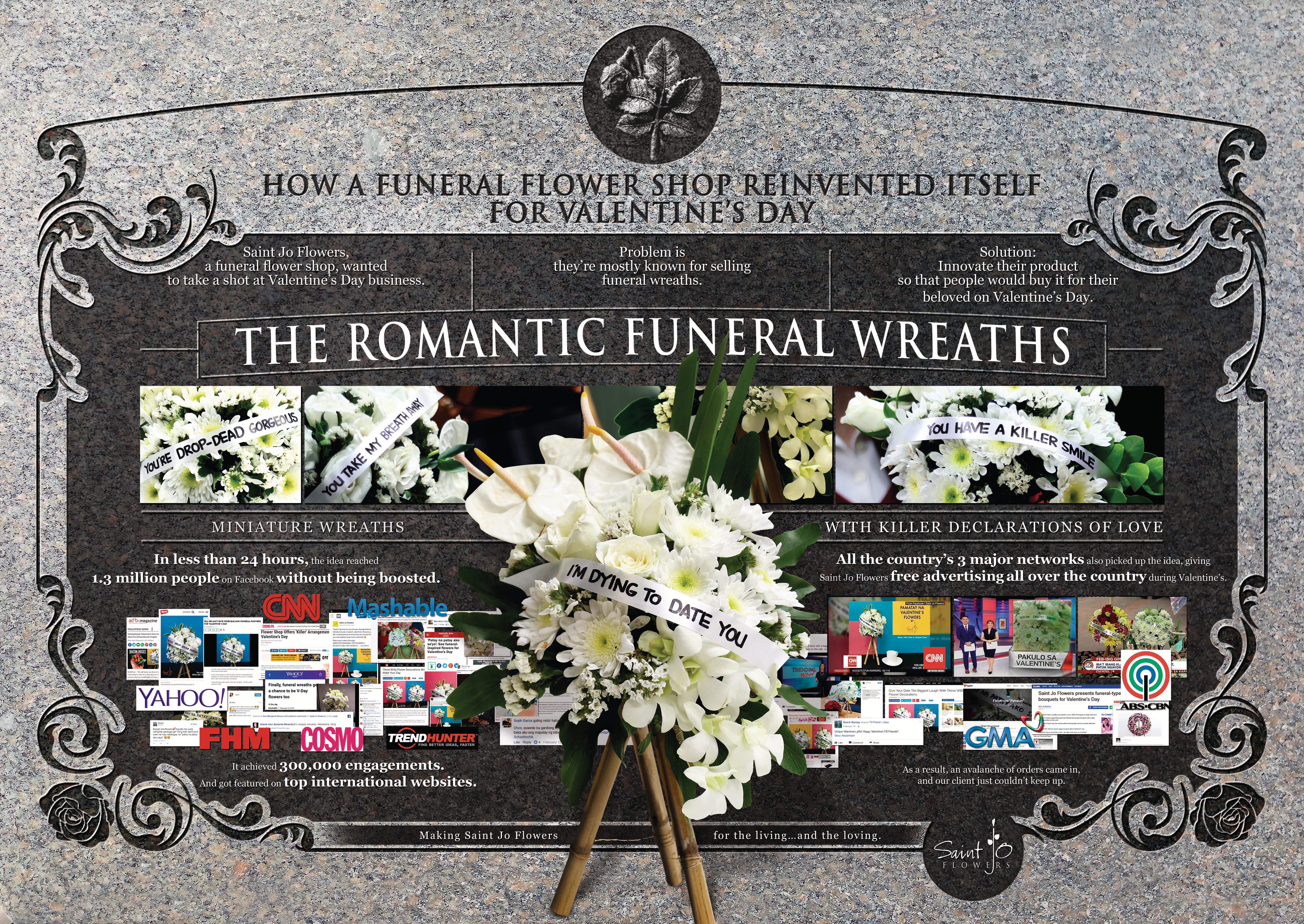 Romantic Funeral Wreath