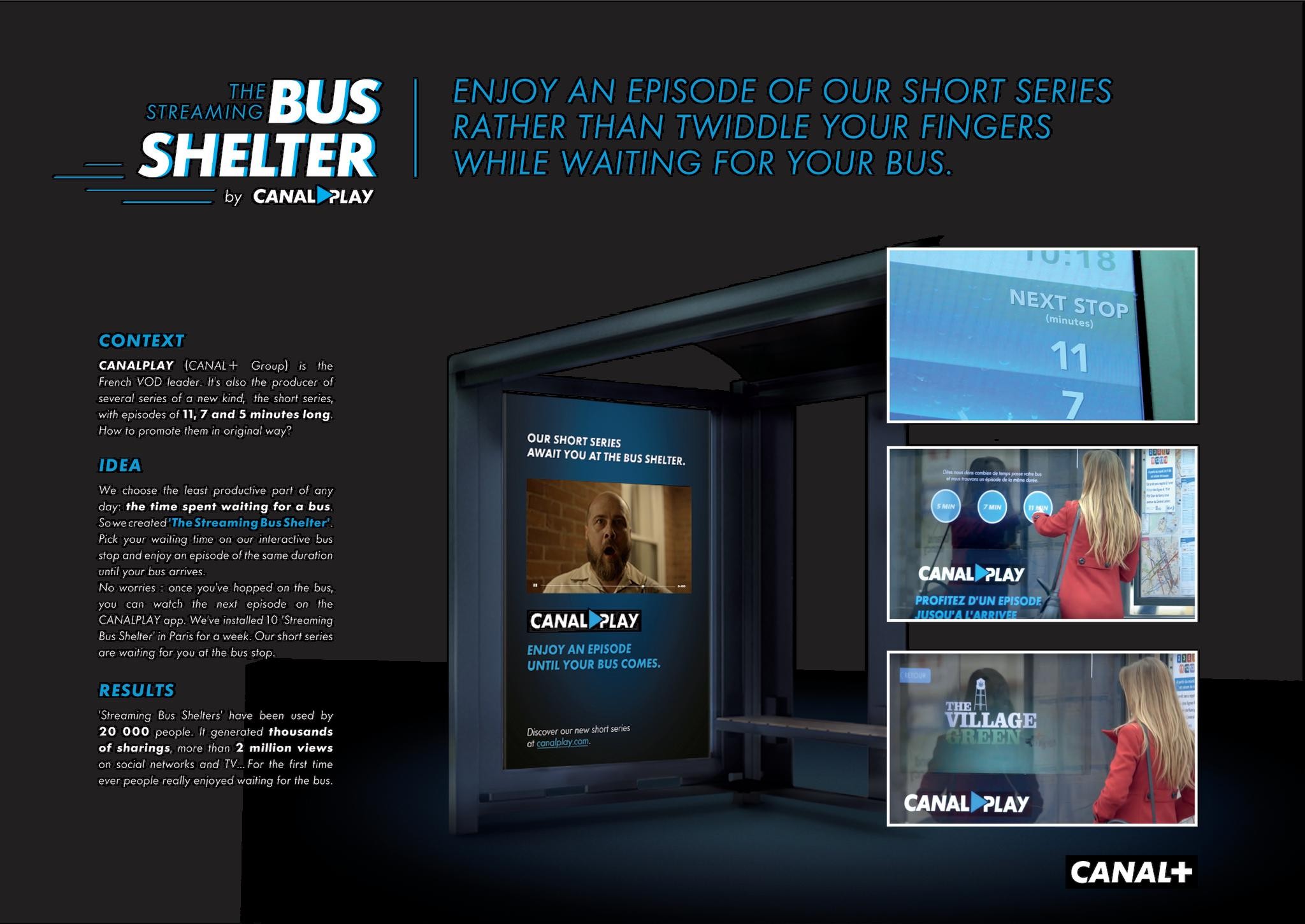 THE STREAMING BUS SHELTER