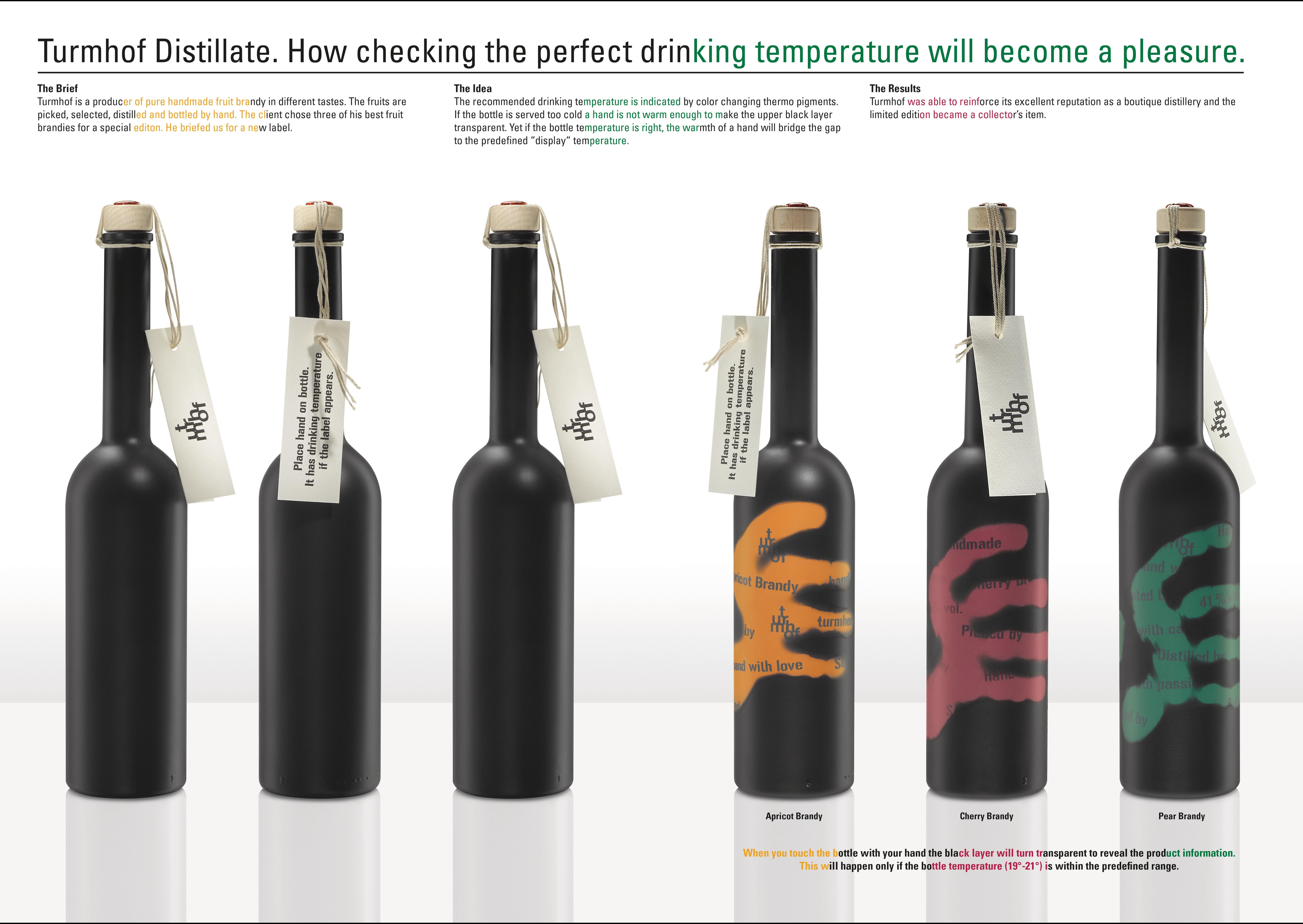Temperature checking bottles