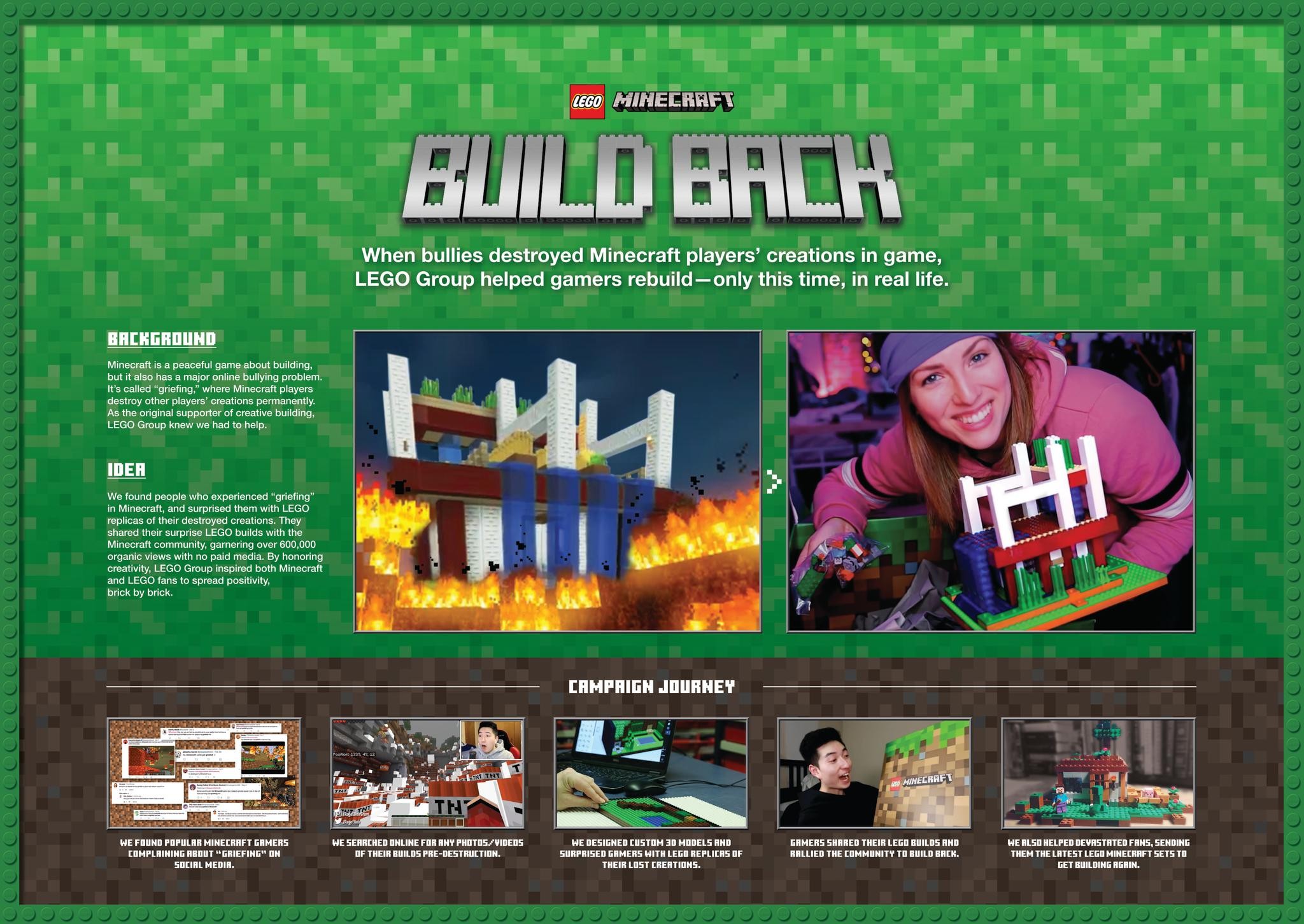 LEGO Minecraft Build Back