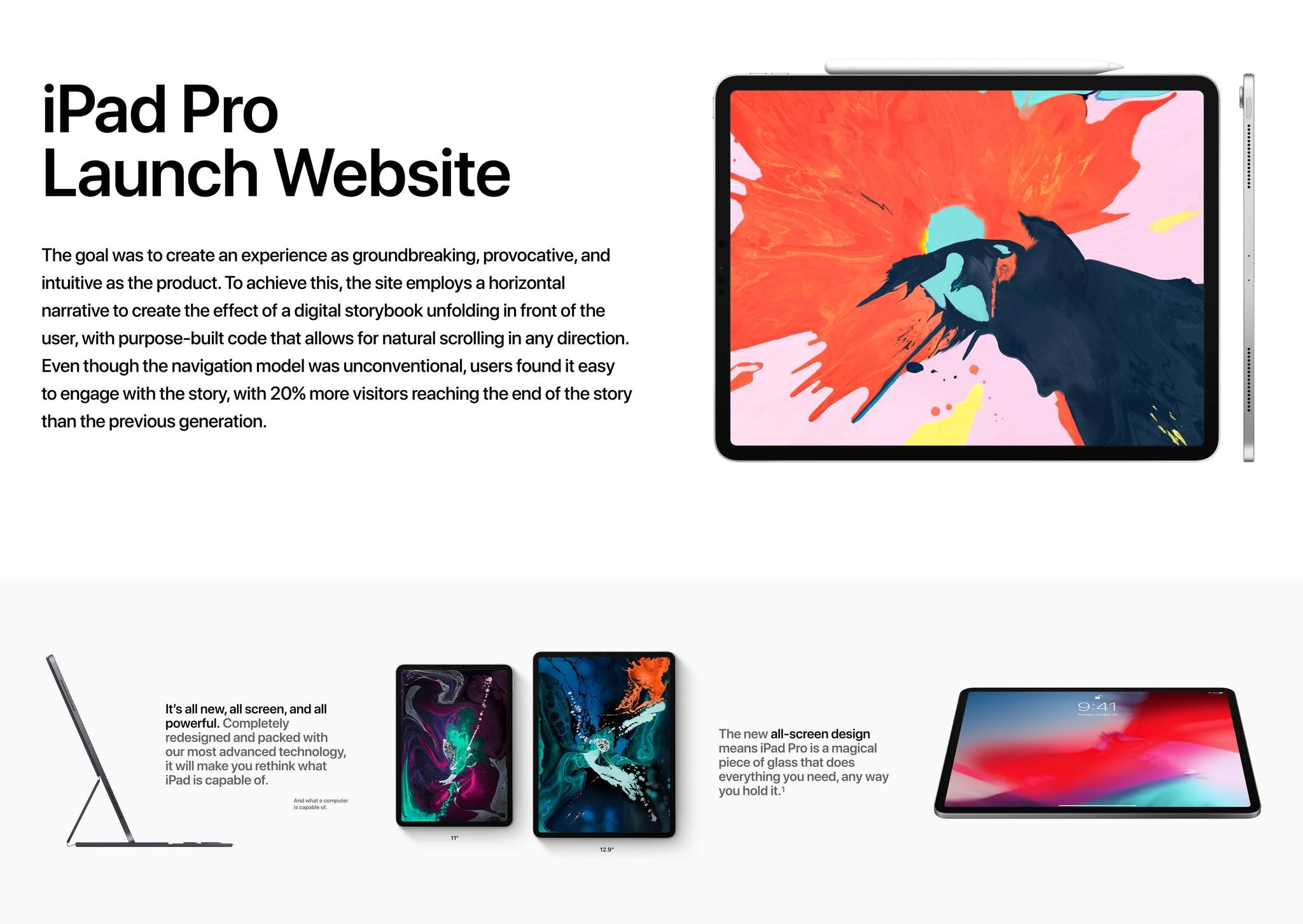 iPad Pro Launch Website