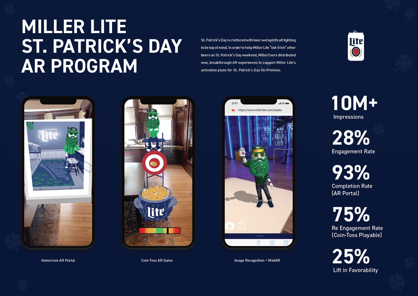 Miller Lite St. Patrick's Day AR Program
