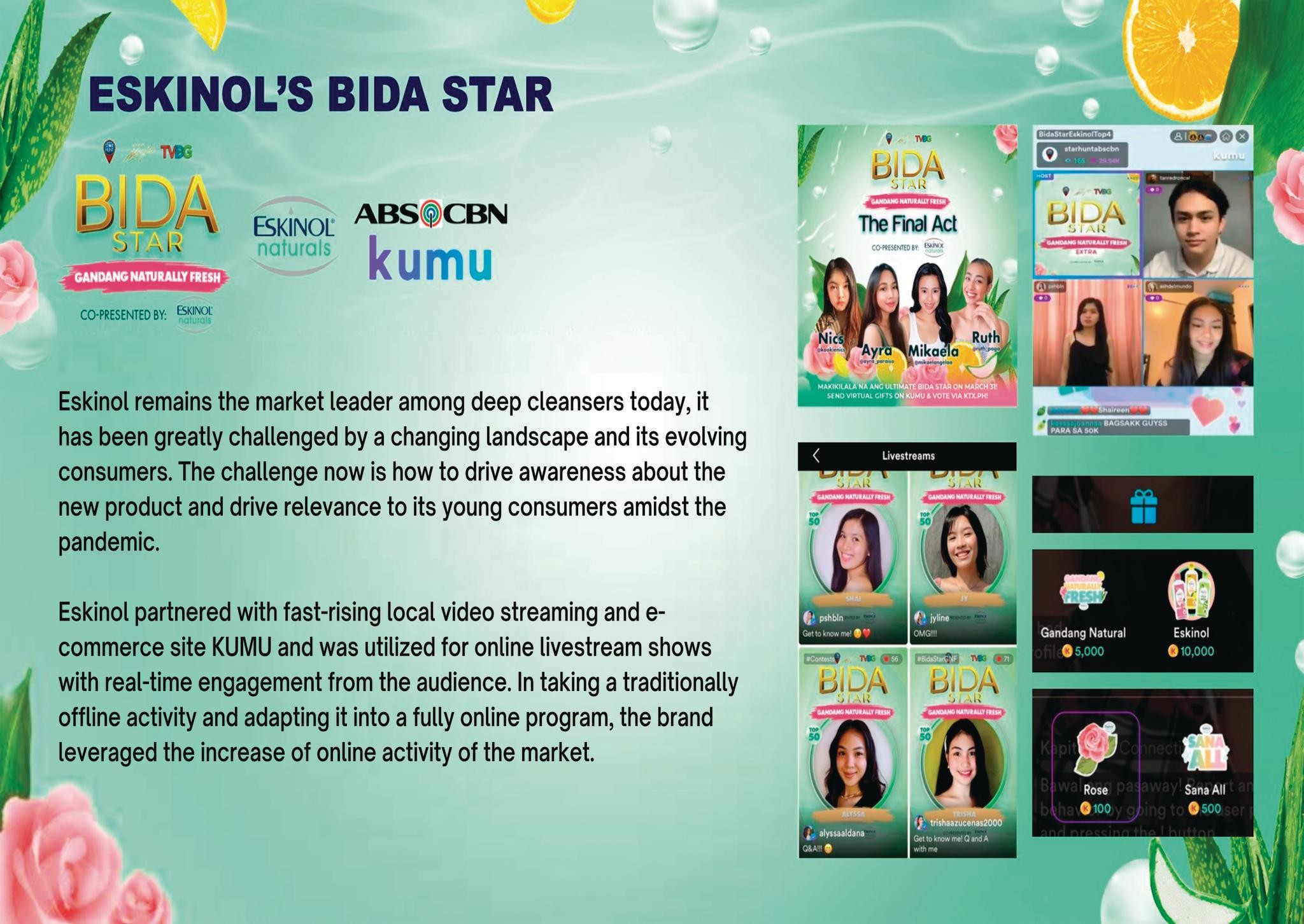 "Bida Star: First Ever Online Celebrity Search with Eskinol Naturals"