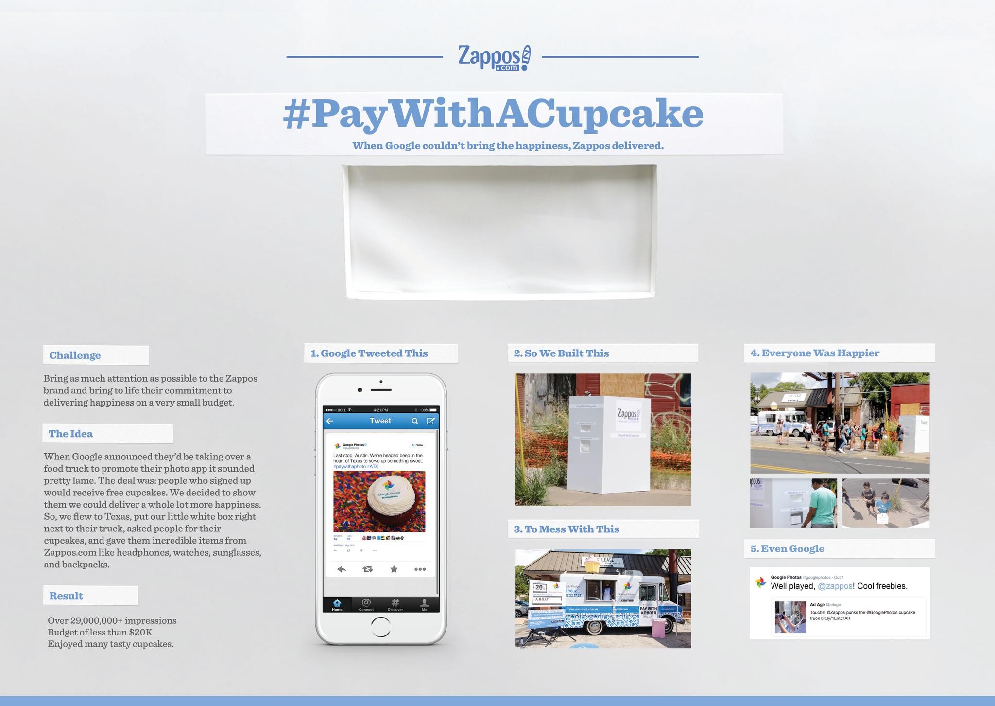 PAY WITH A CUPCAKE