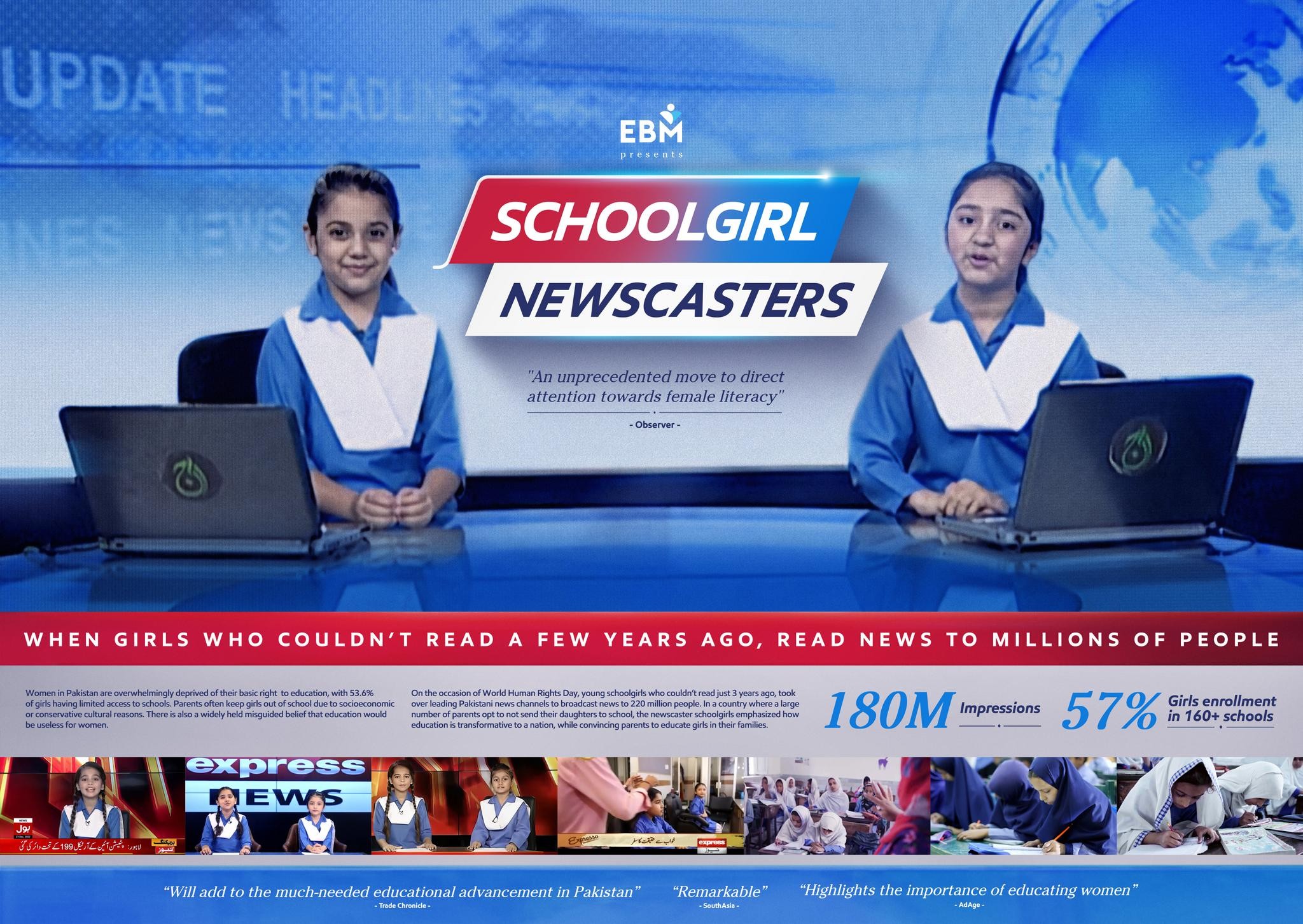 Schoolgirl Newscasters