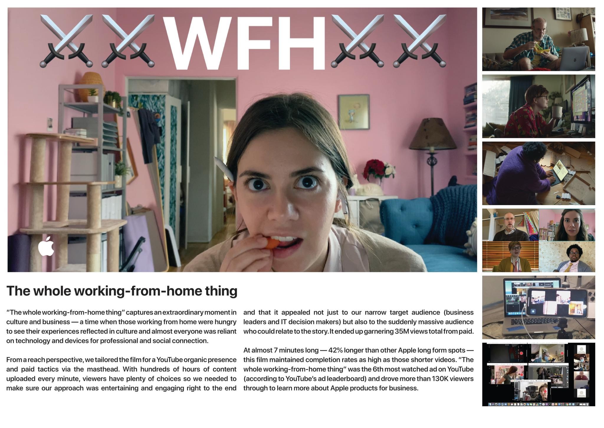 The whole working from home thing Campaign THE WORK