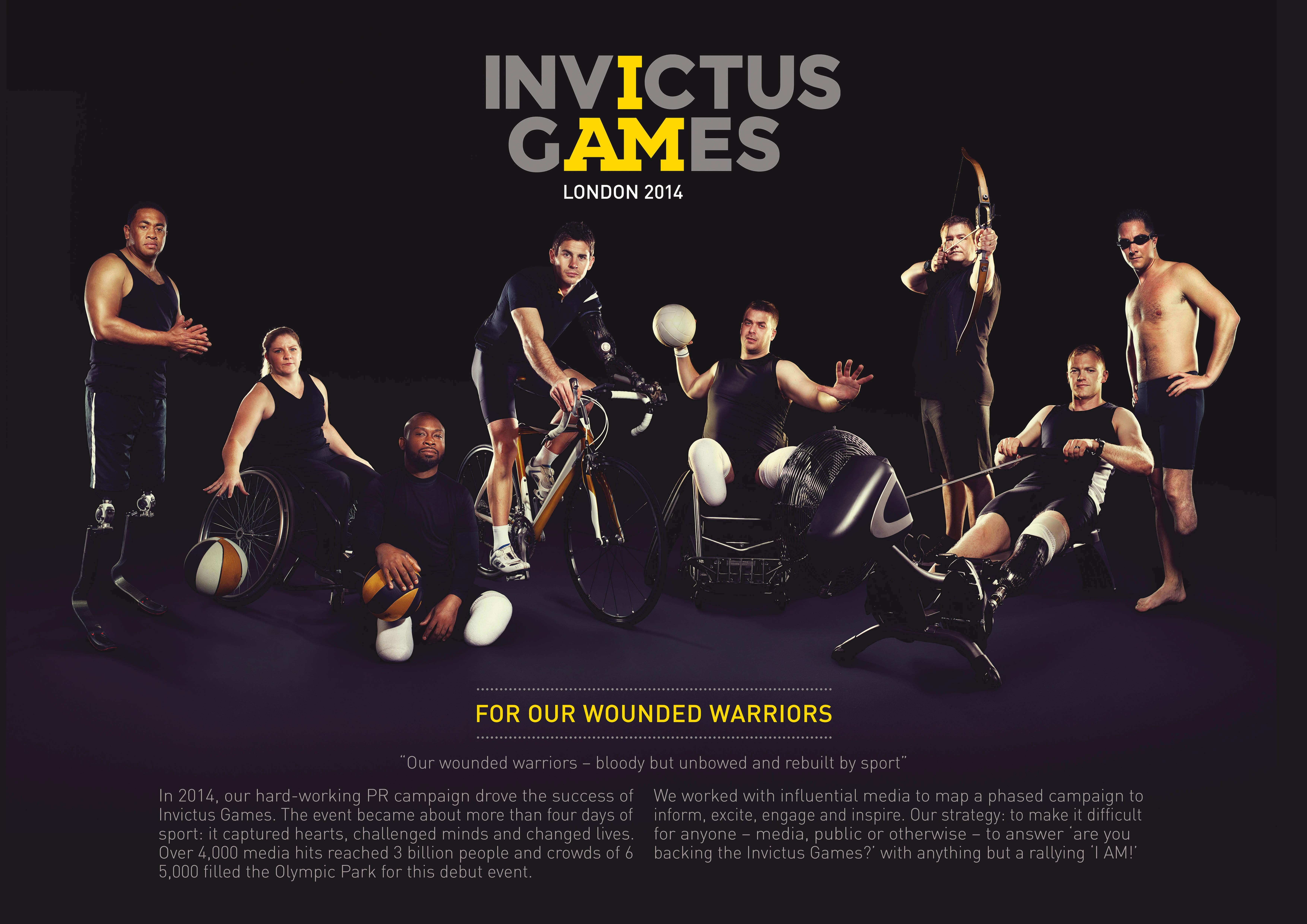 INVICTUS GAMES - FOR OUR 'WOUNDED WARRIORS'