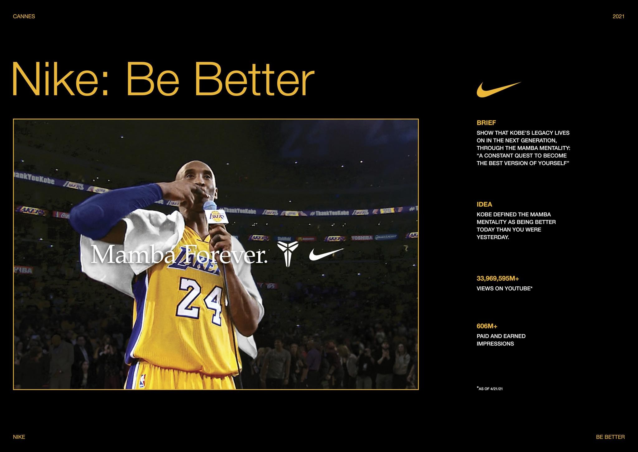 Nike: Better / Mamba Forever