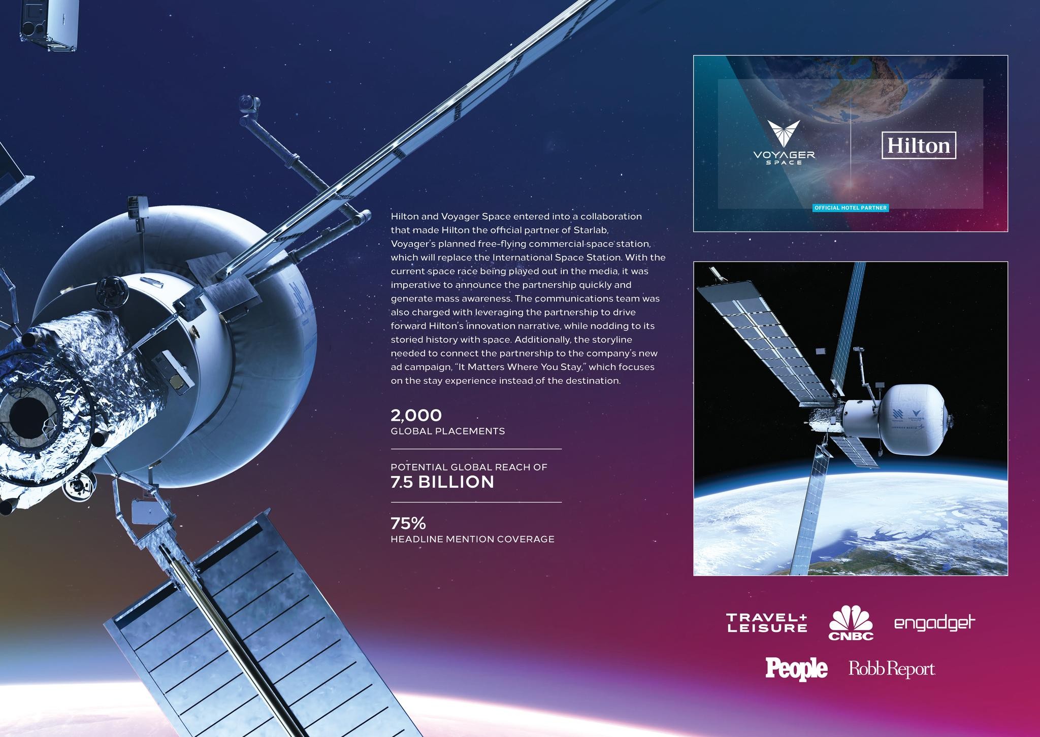 Hilton and Voyager Space Announce Out-of-this-World Stay Experience