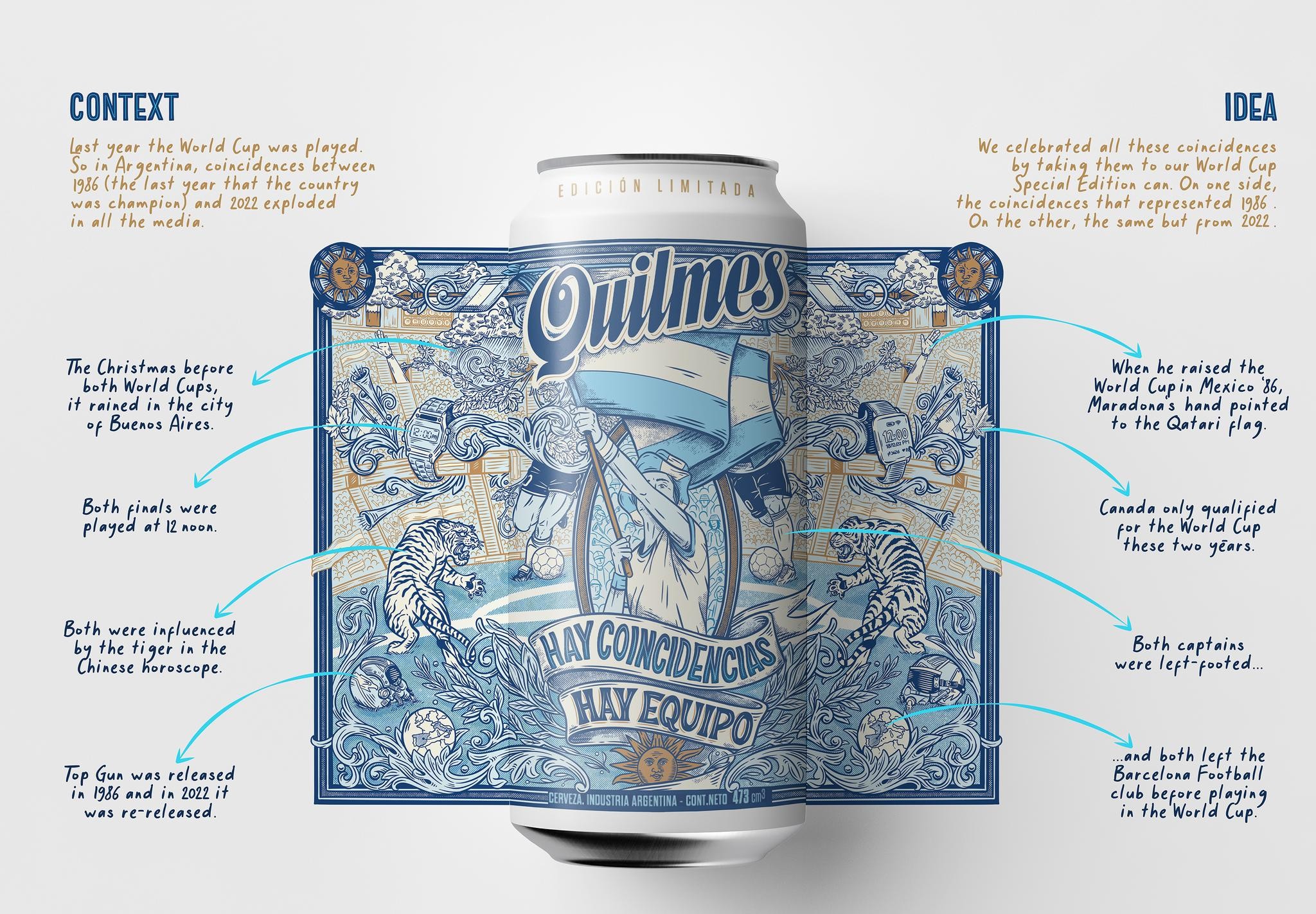 QUILMES COINCIDENCES WORLD CUP CAN