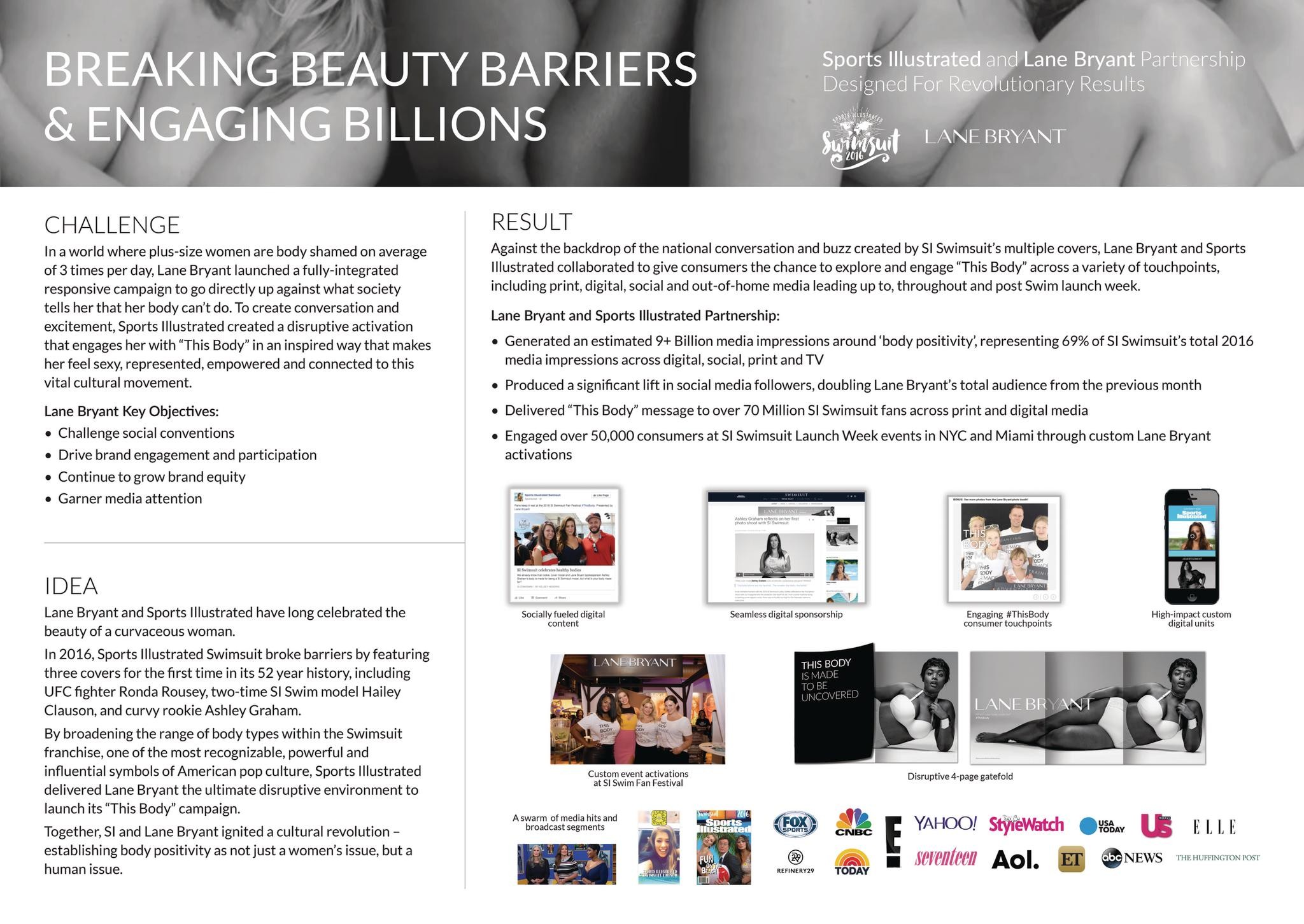 SPORTS ILLUSTRATED AND LANE BRYANT: BREAKING BEAUTY BARRIERS & ENGAGING BILLIONS