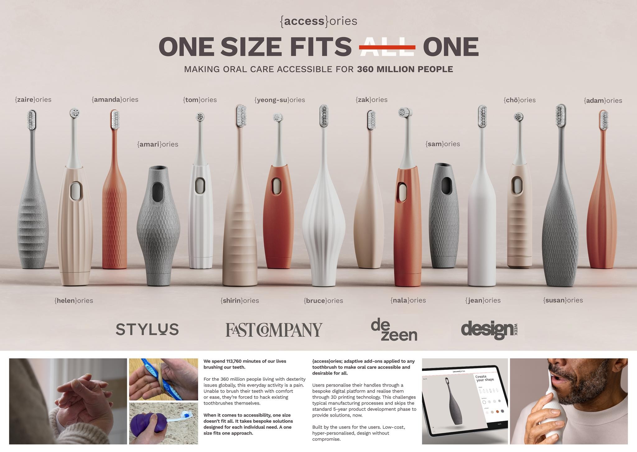 ONE SIZE FITS ONE - MAKING ORAL CARE ACCESSIBLE FOR 360 MILLION PEOPLE.