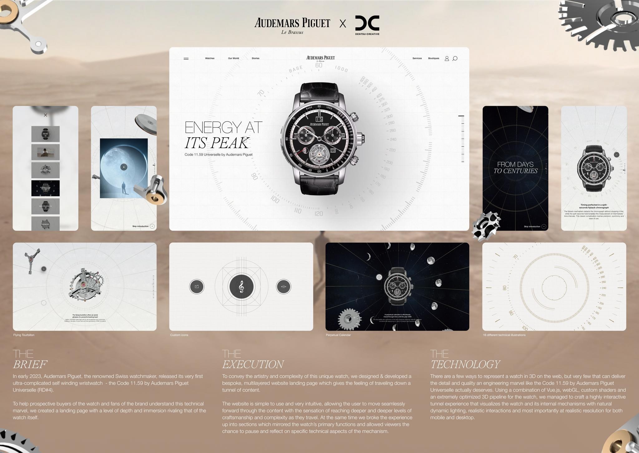 The Code 11.59 by Audemars Piguet Universelle - Website landing page 