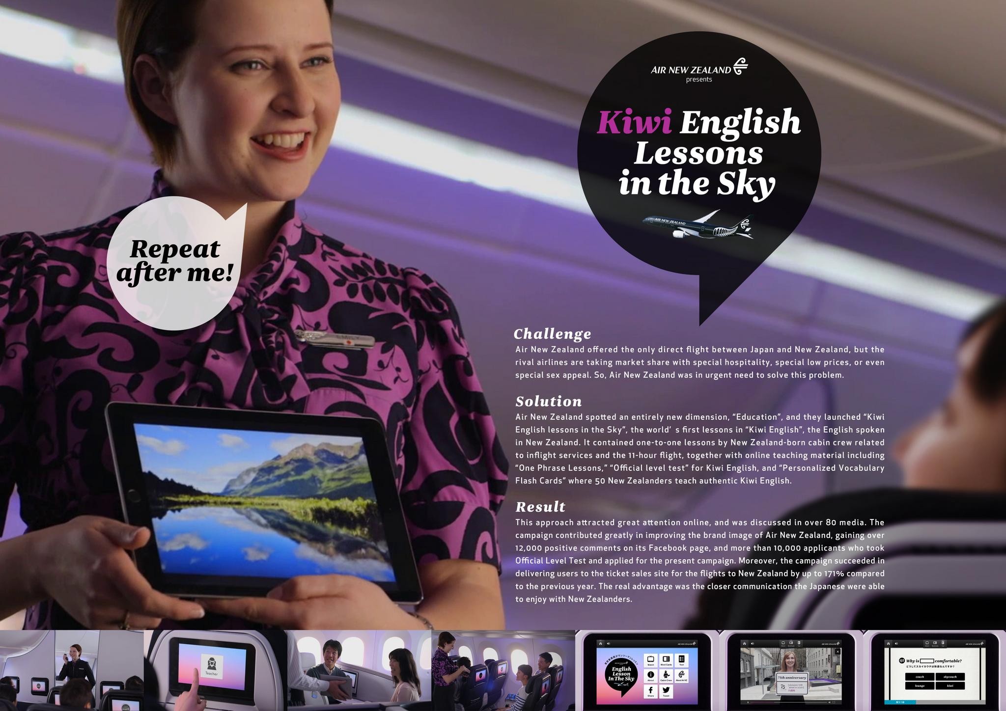Kiwi English Lessons in the Sky