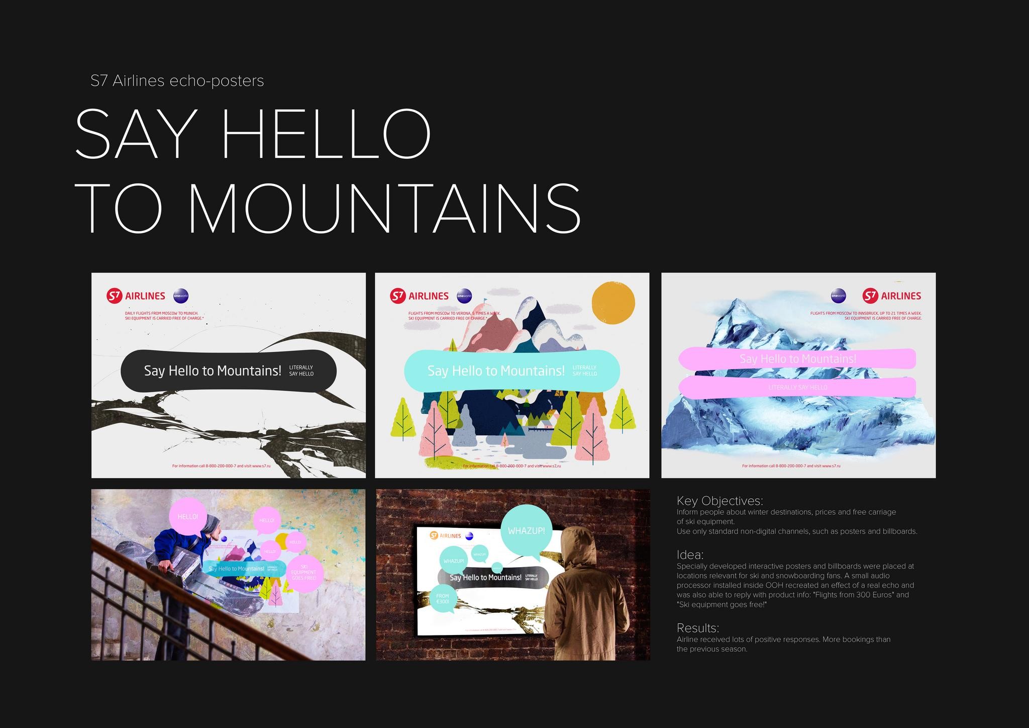 SAY HELLO TO MOUNTAINS! ECHO POSTERS