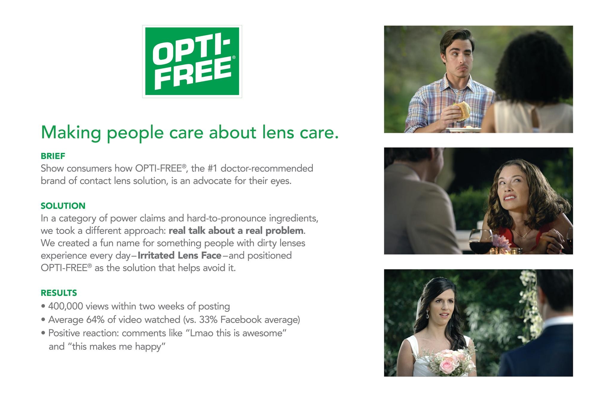 Opti-Free Irritating Lens Face