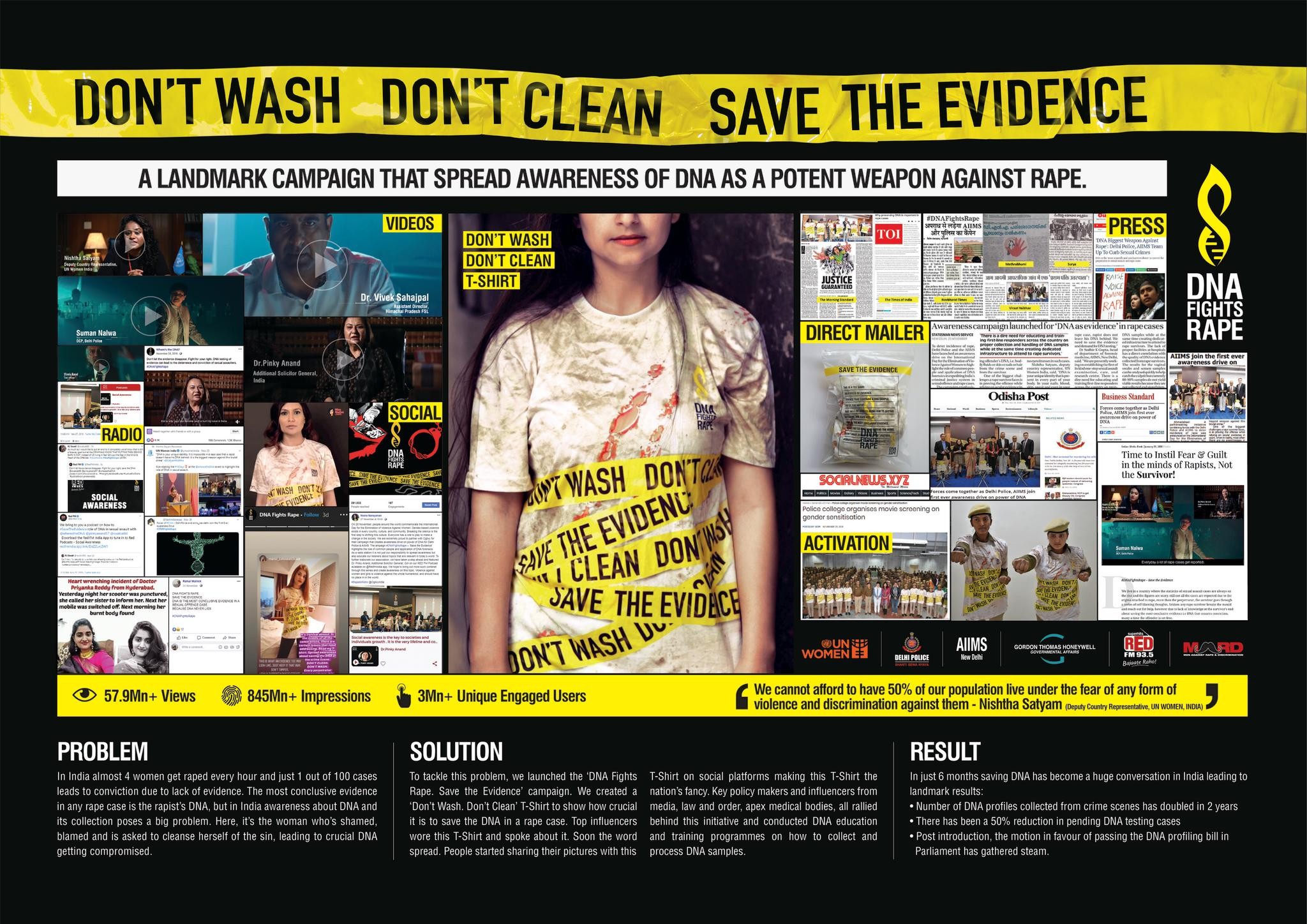 DONT WASH. DONT CLEAN. SAVE THE EVIDENCE.