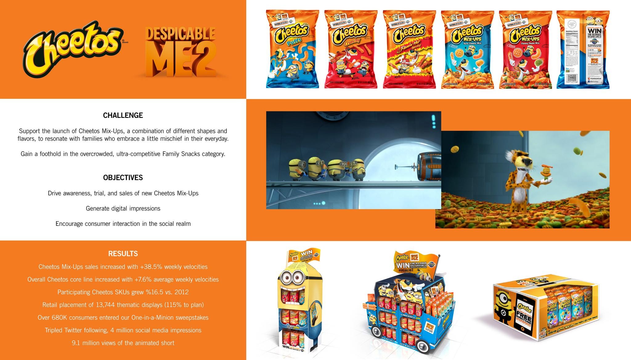 CHEETOS DESPICABLE ME 2