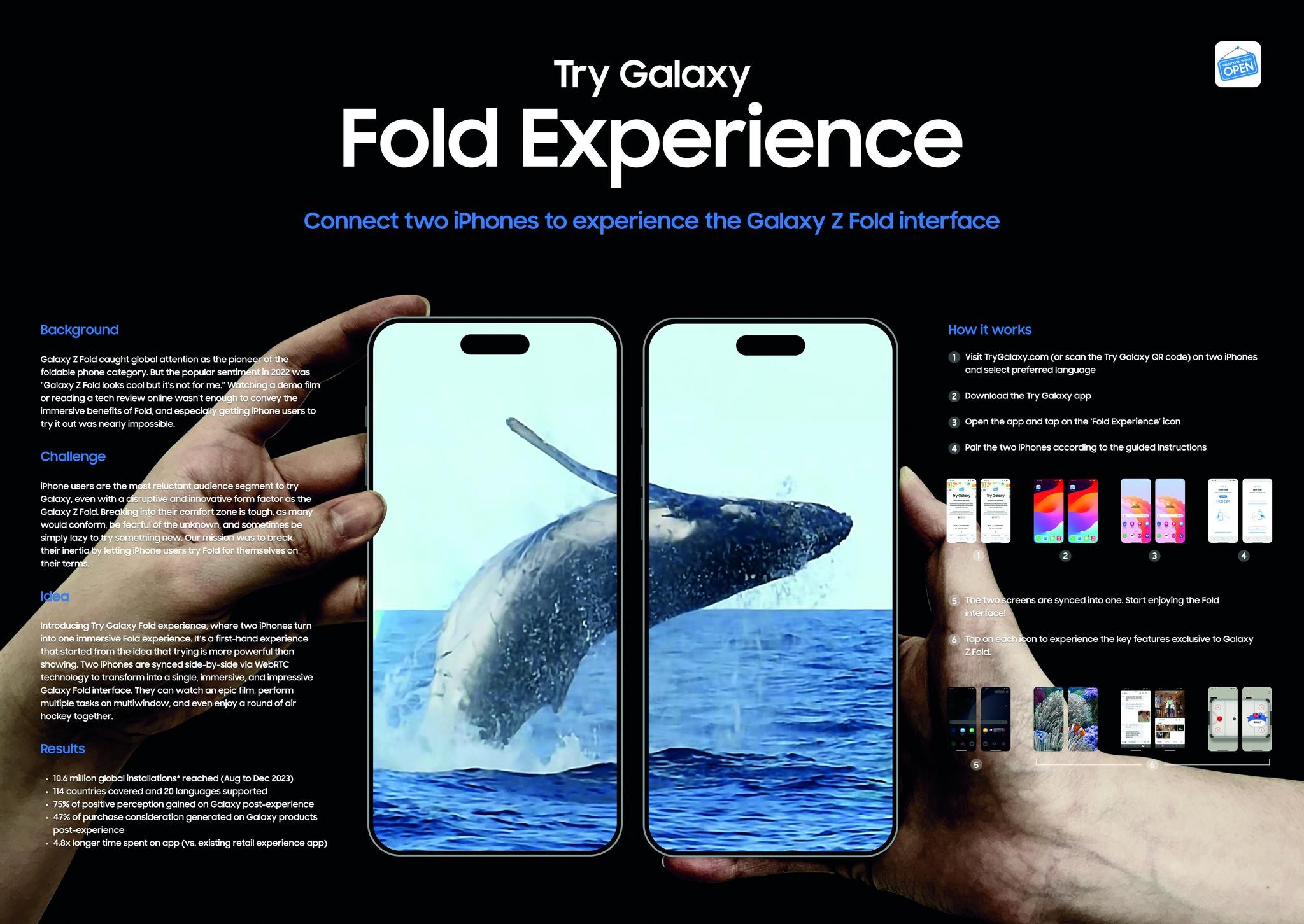 Try Galaxy Fold Experience Campaign THE WORK