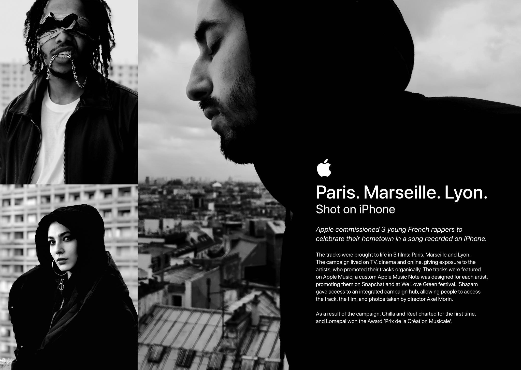 Shot on iPhone — Marseille. Lyon. Paris.