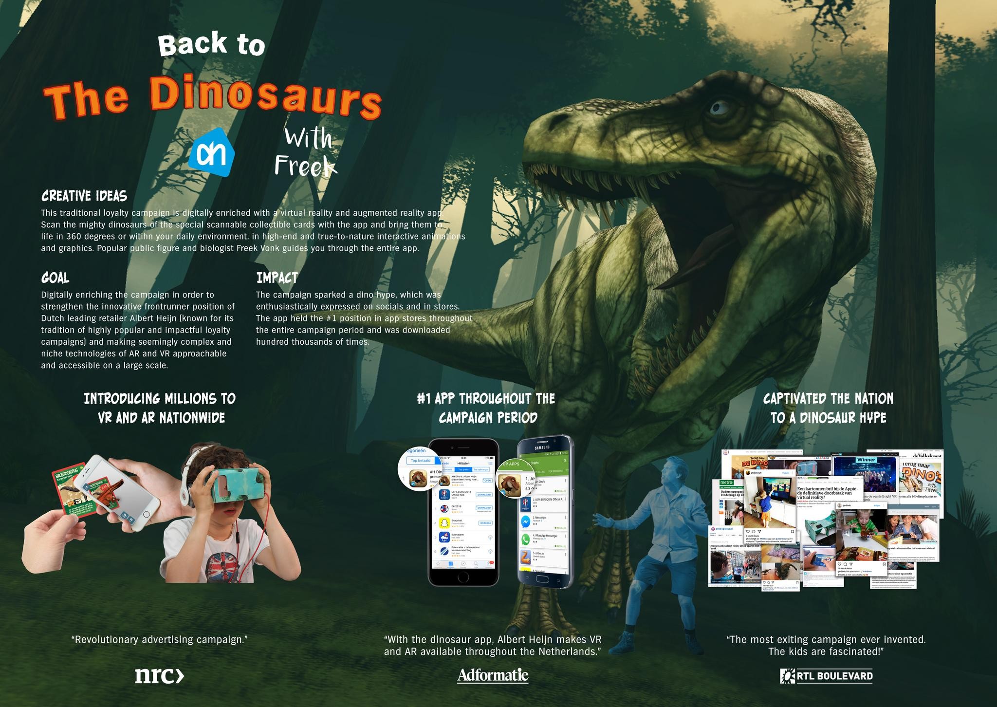 AH presents: back to the dinosaurs (VR-AR app)